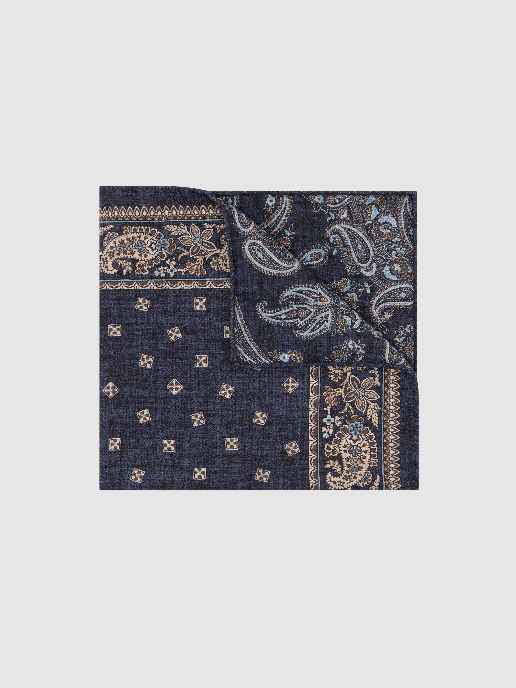 Pocket Square in Navy - Image 1 of 4