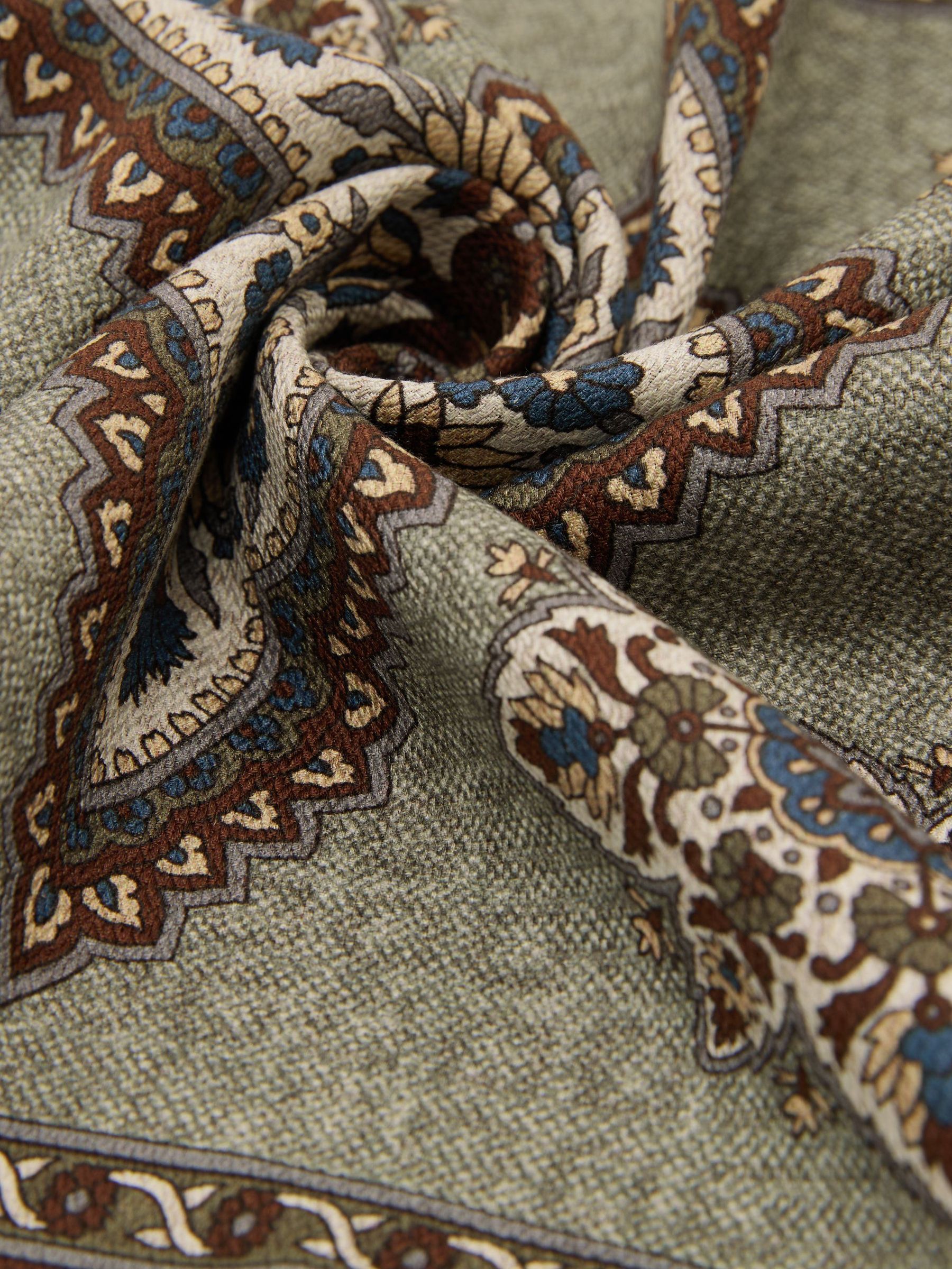 Pocket Square in Sage Green - Image 3 of 4