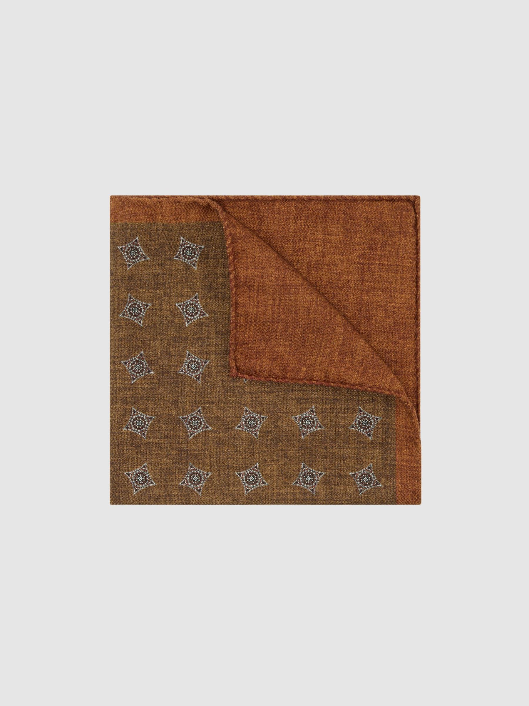 Pocket Square in Burnt Orange - Image 1 of 3
