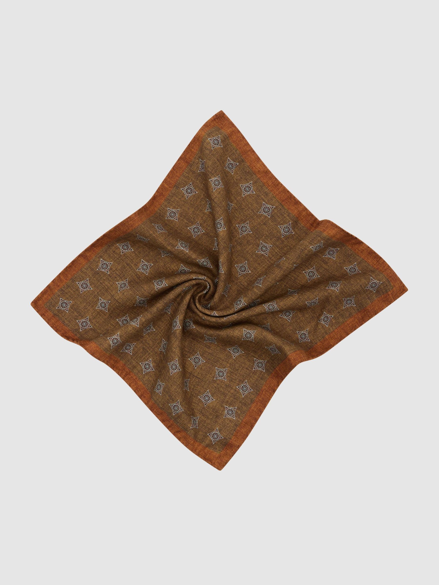 Pocket Square in Burnt Orange - Image 2 of 3