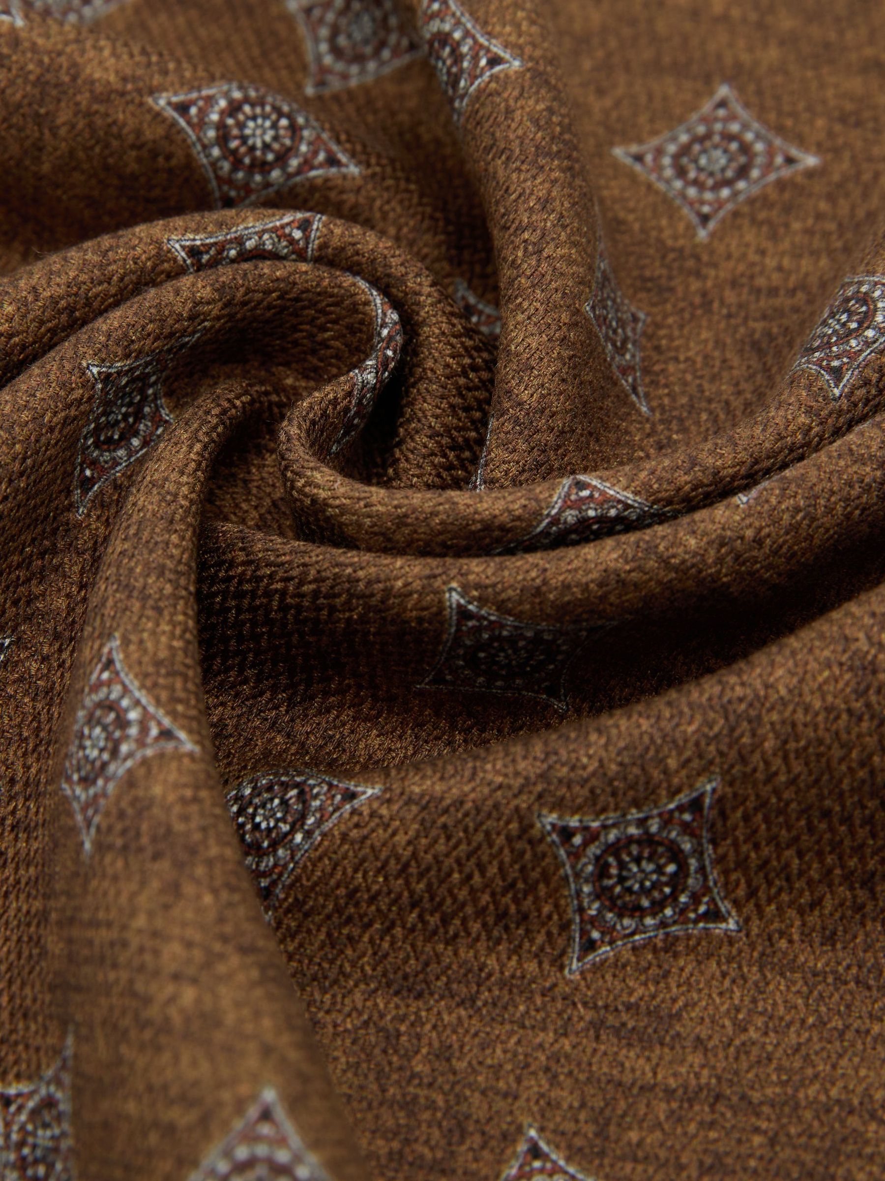 Pocket Square in Burnt Orange - Image 3 of 3