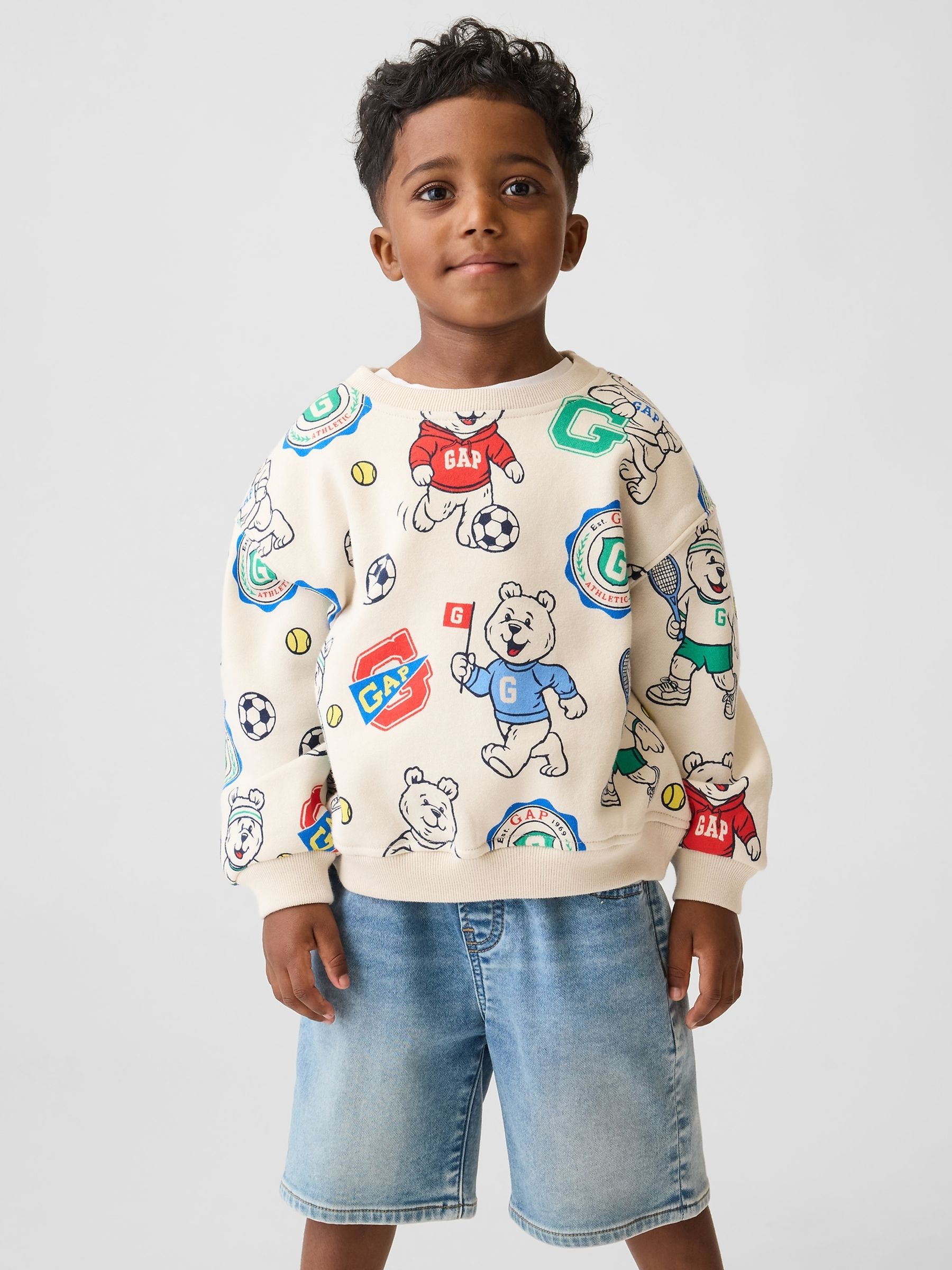 Cream Brannan Bear VintageSoft Sweatshirt - Image 1 of 4