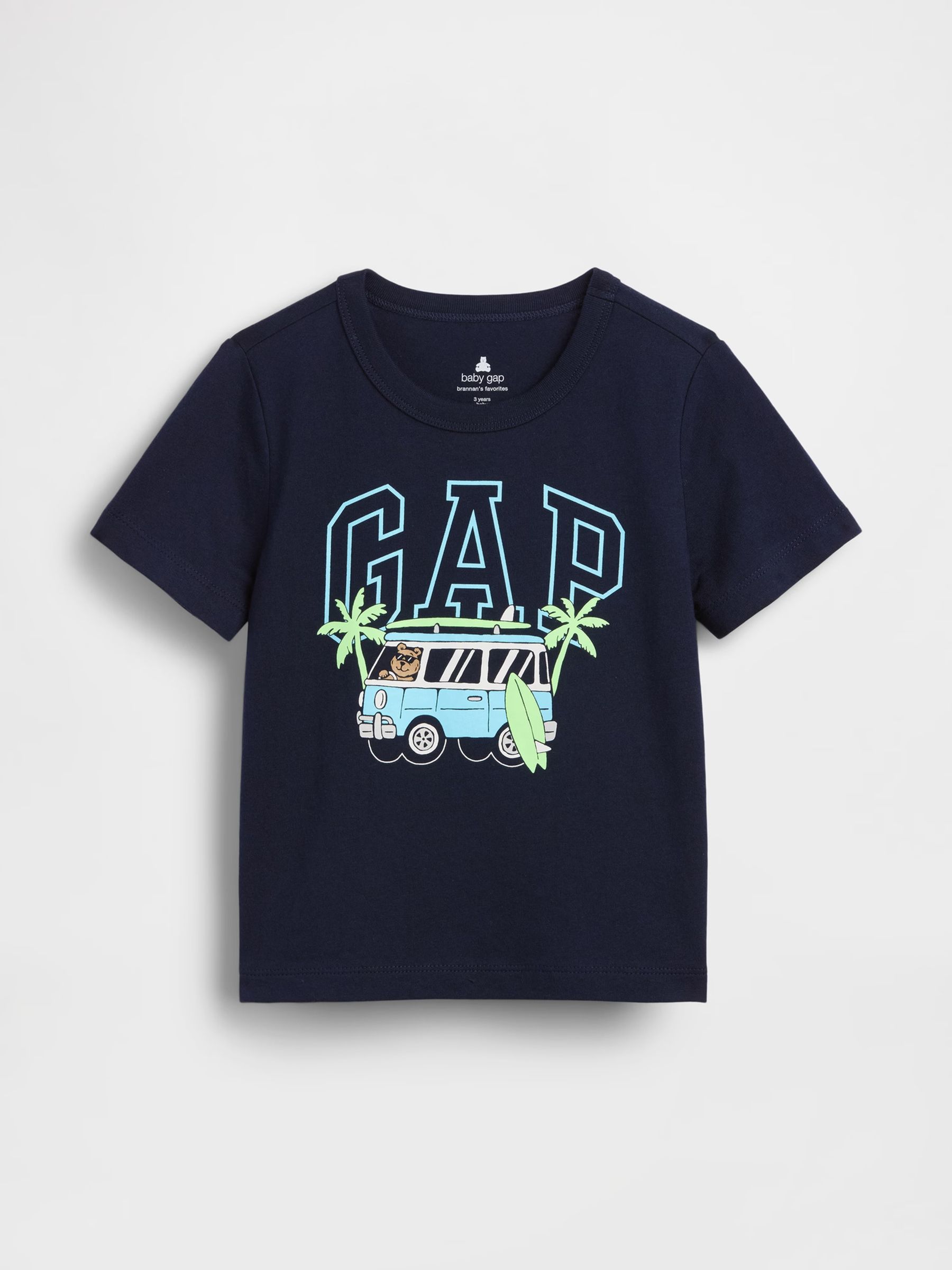 Navy Graphic Logo Short Sleeve T-Shirt - Image 1 of 2 Navy Graphic Logo Short Sleeve T-Shirt - Image 1 of 2