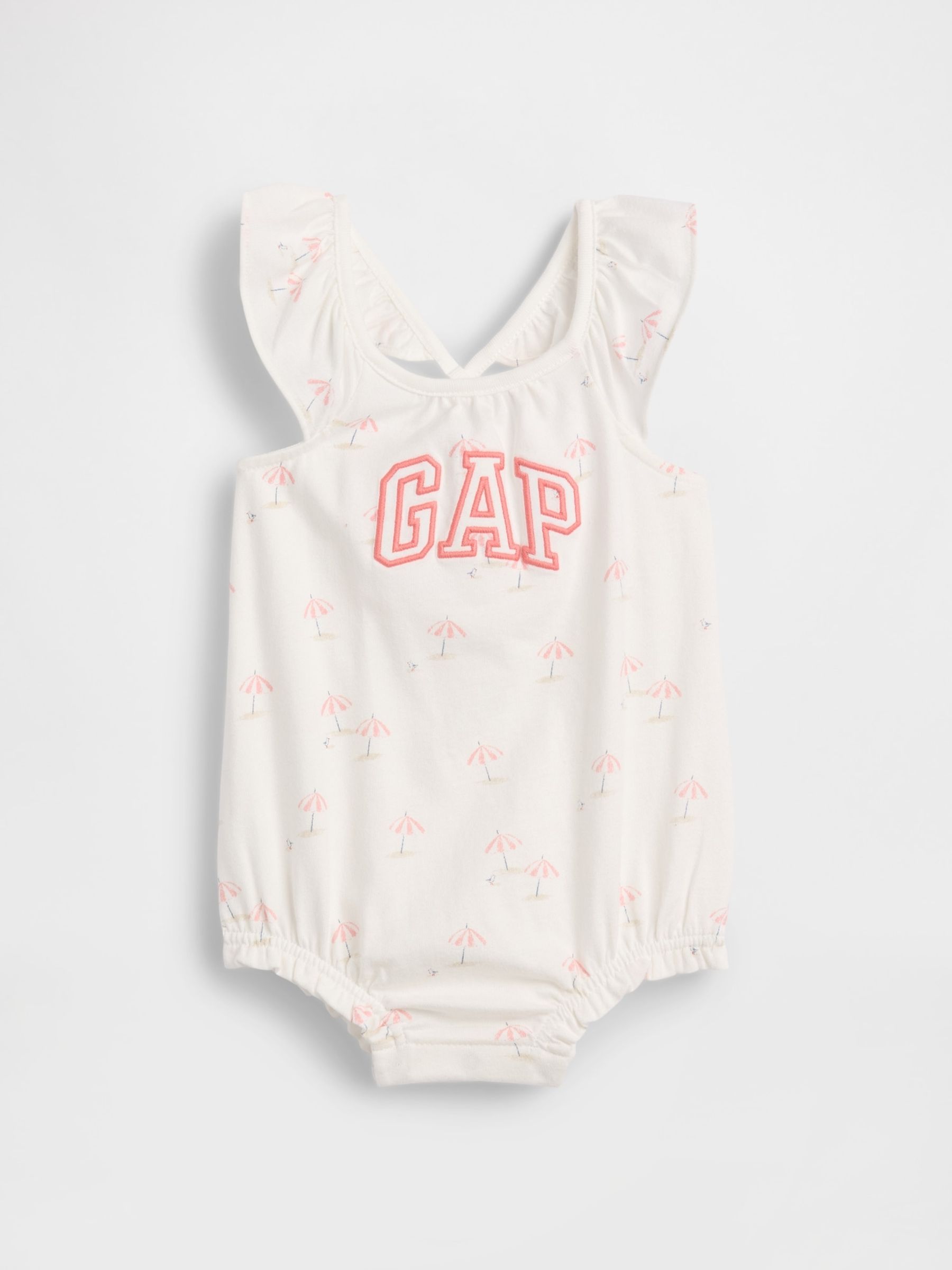 White Logo Bubble One-Piece - Image 1 of 2