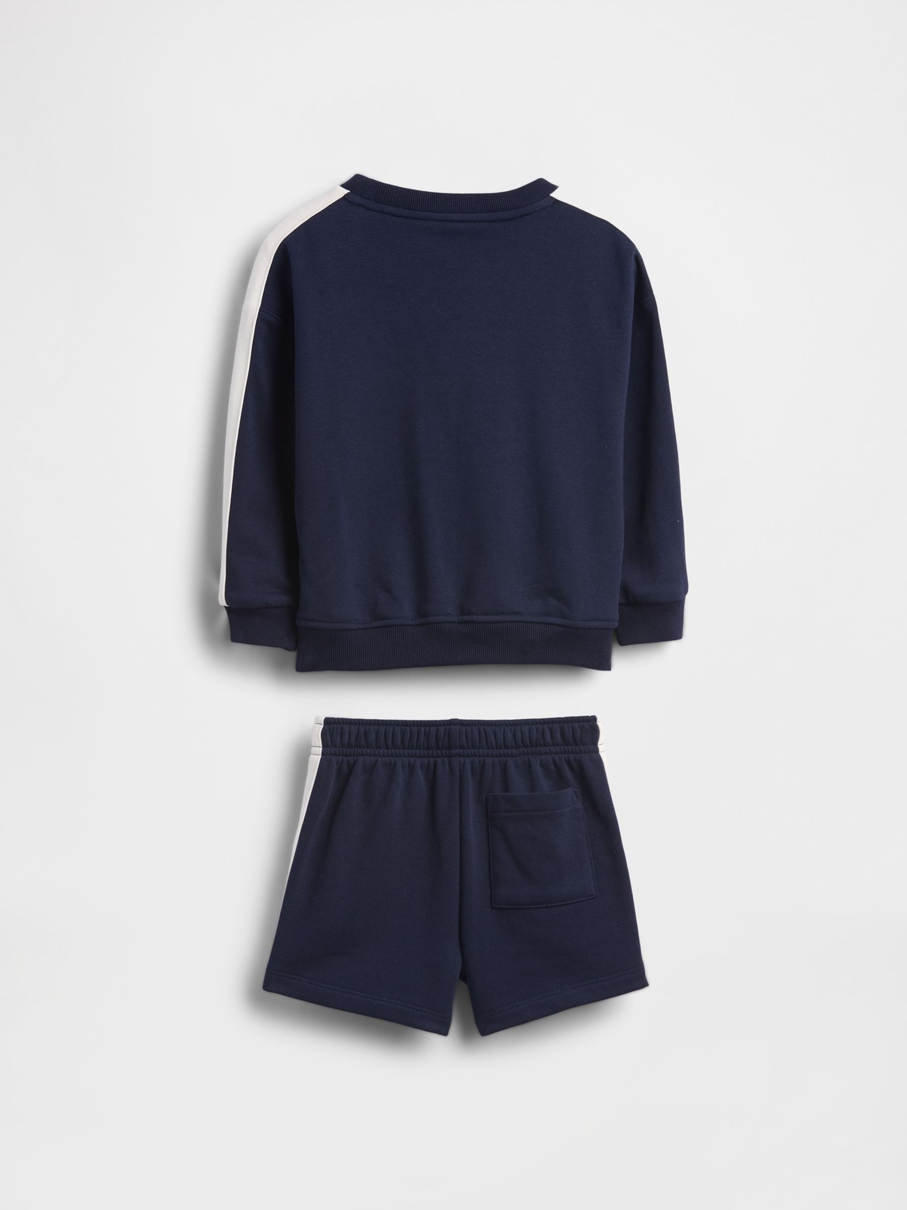 Navy VintageSoft Terry Stripe Outfit Set - Image 3 of 4