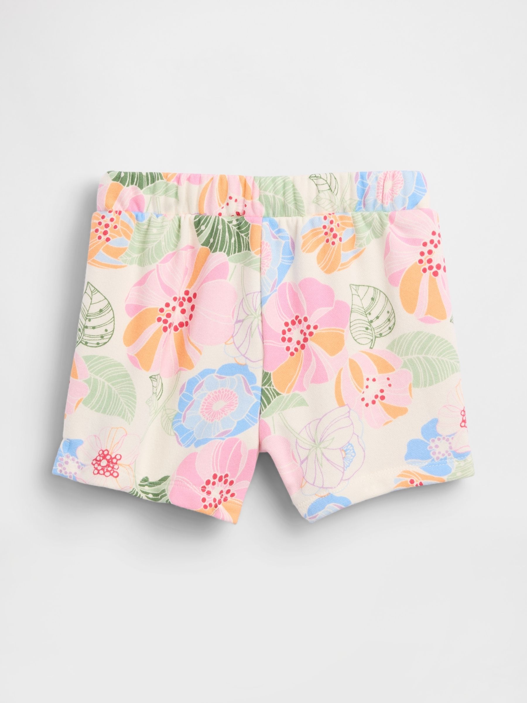 Bright Floral Logo French Terry Pull On Shorts - Image 2 of 3