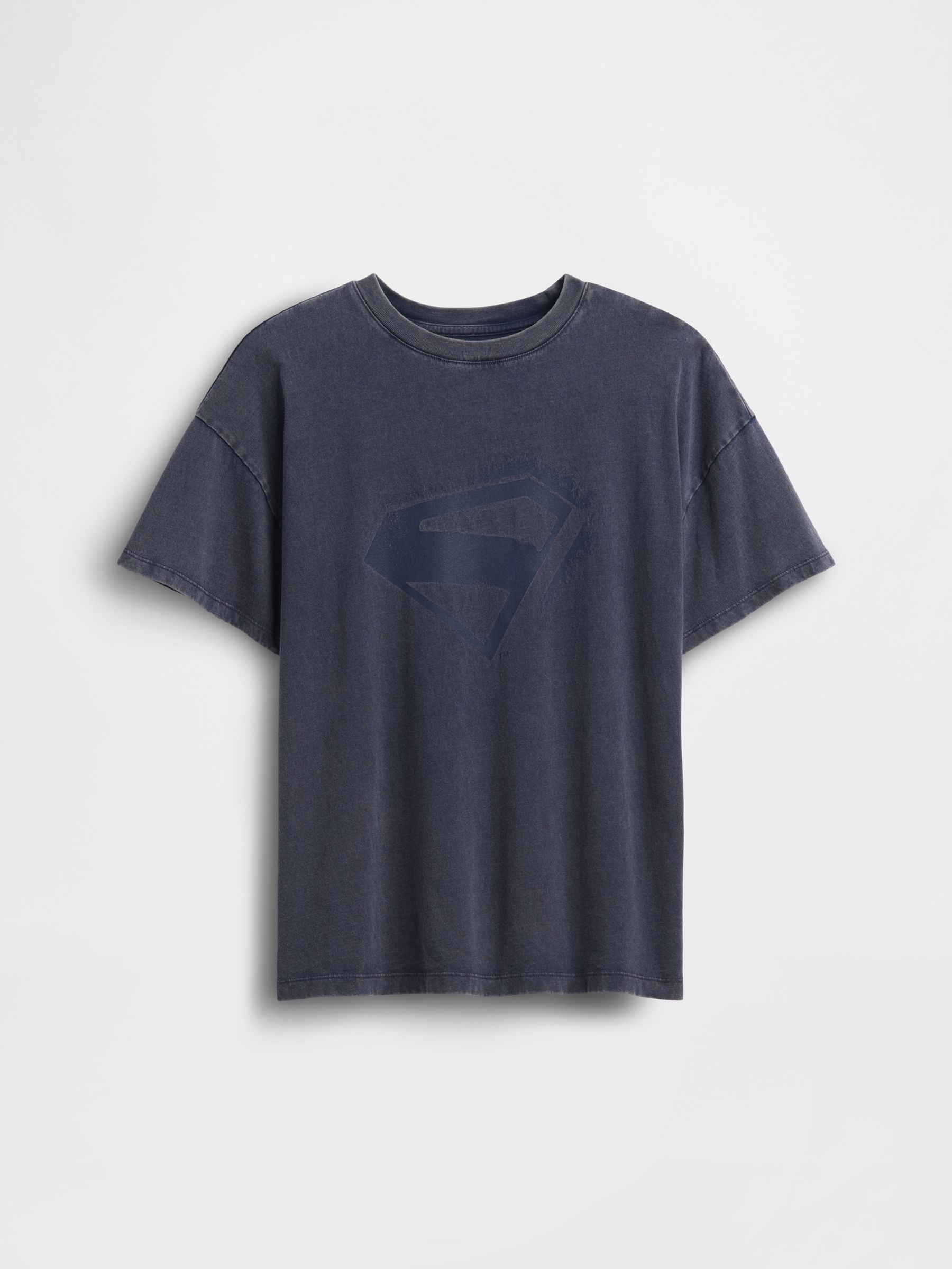 Blue Superman Oversized Short Sleeve T-Shirt - Image 3 of 5