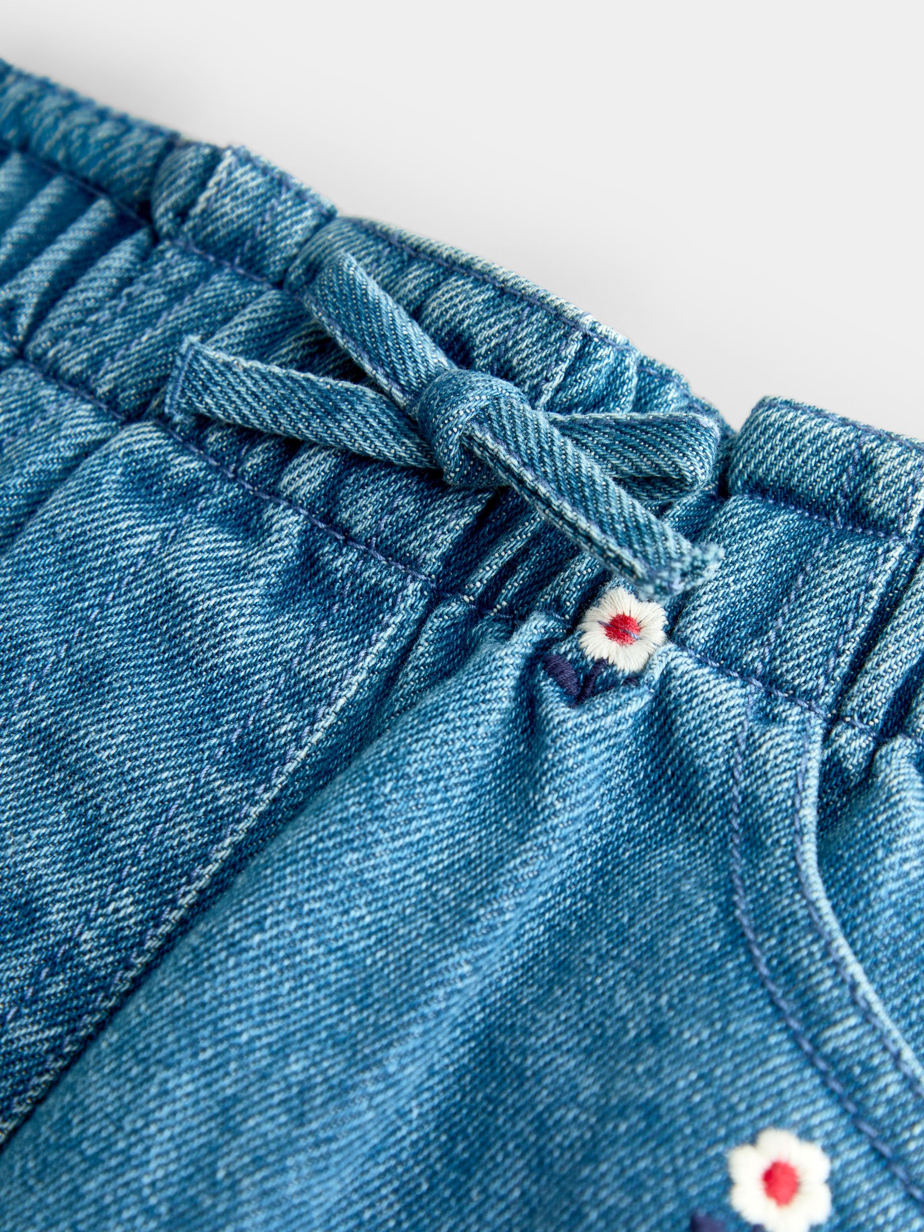 Denim Floral Embroidered Jeans - Image 3 of 4