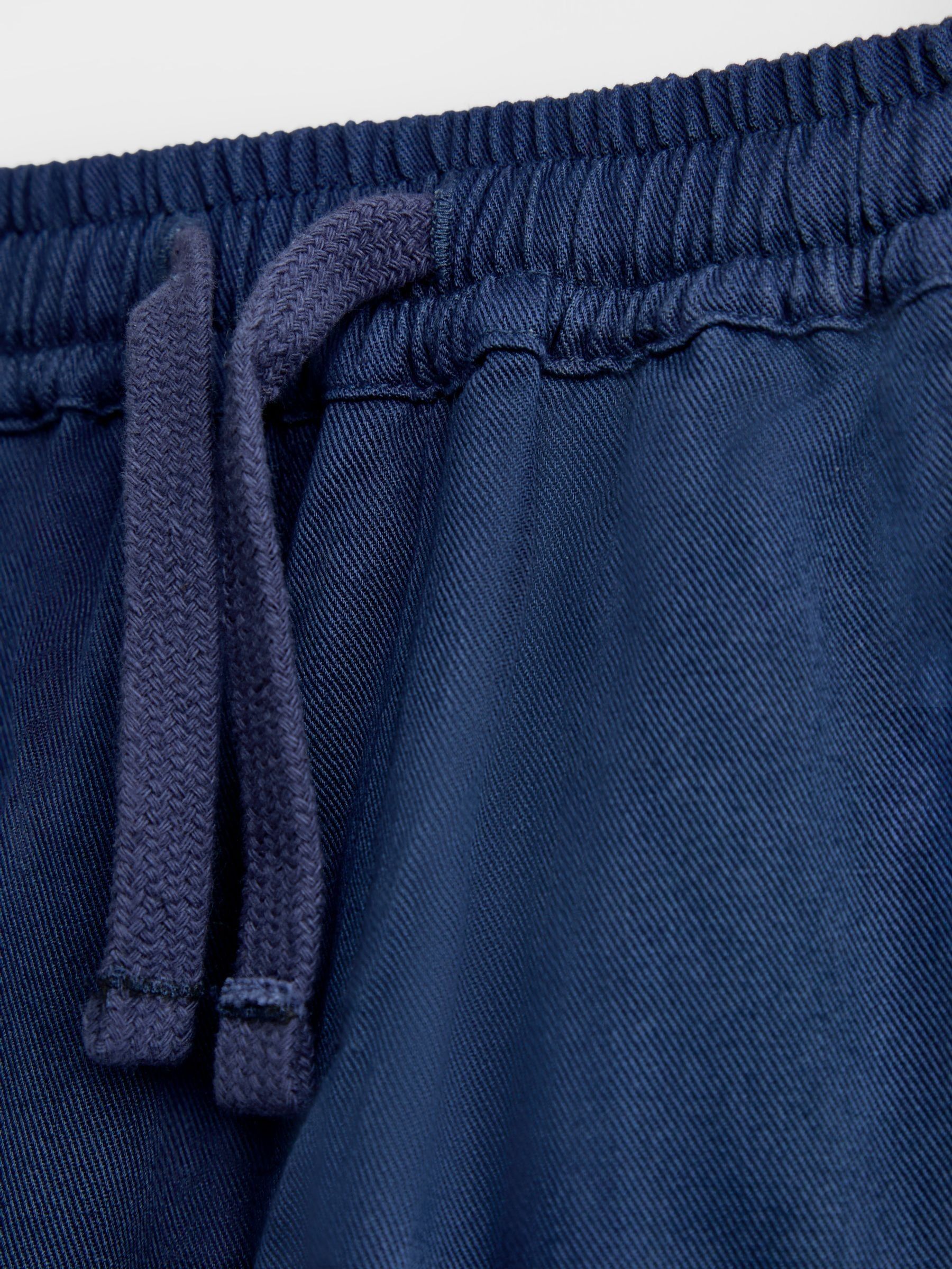 Navy Blue Cuffed Cargo Joggers - Image 4 of 4 Navy Blue Cuffed Cargo Joggers - Image 4 of 4