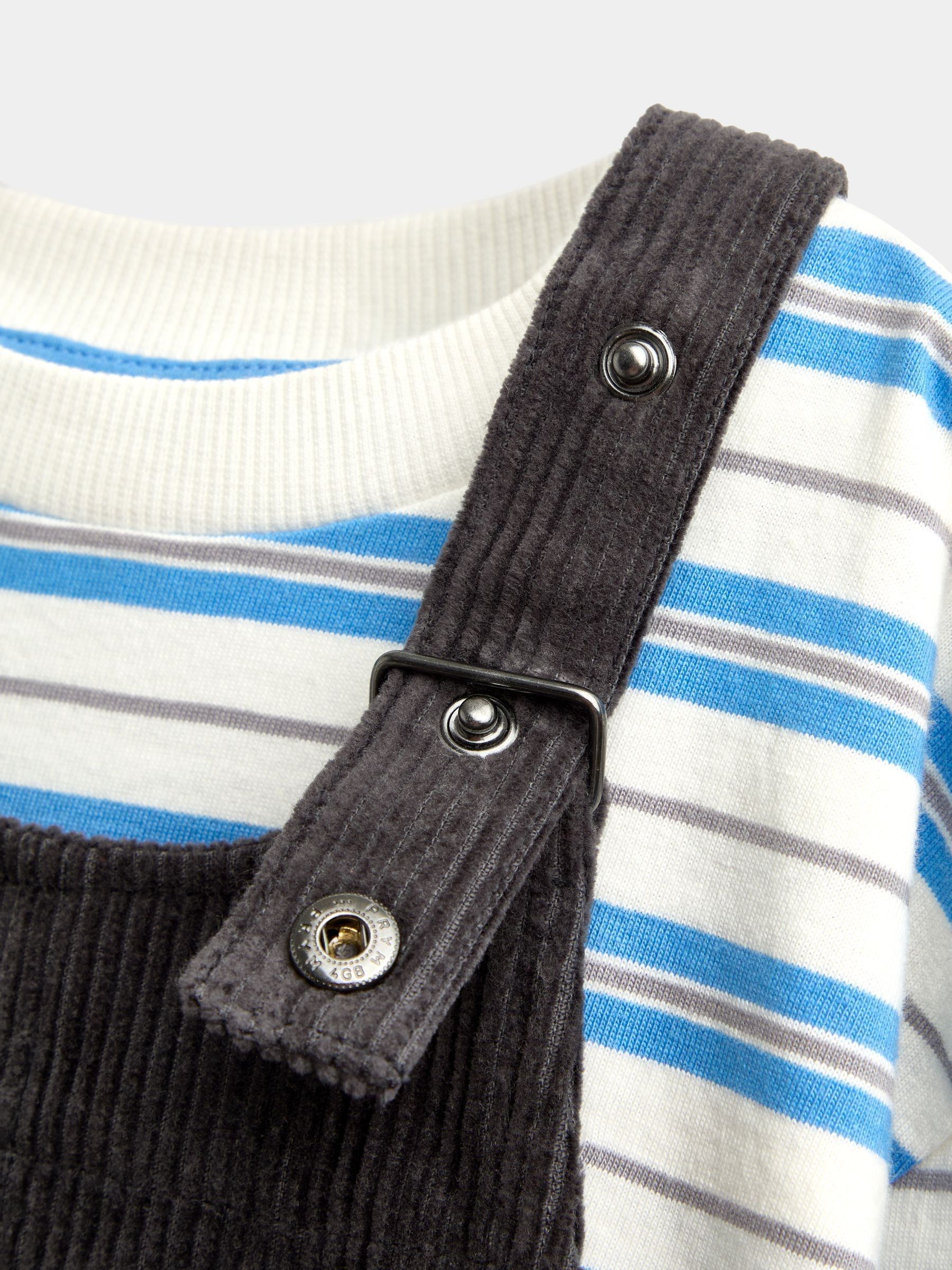 Grey Snack Badge Dungaree - Image 6 of 7