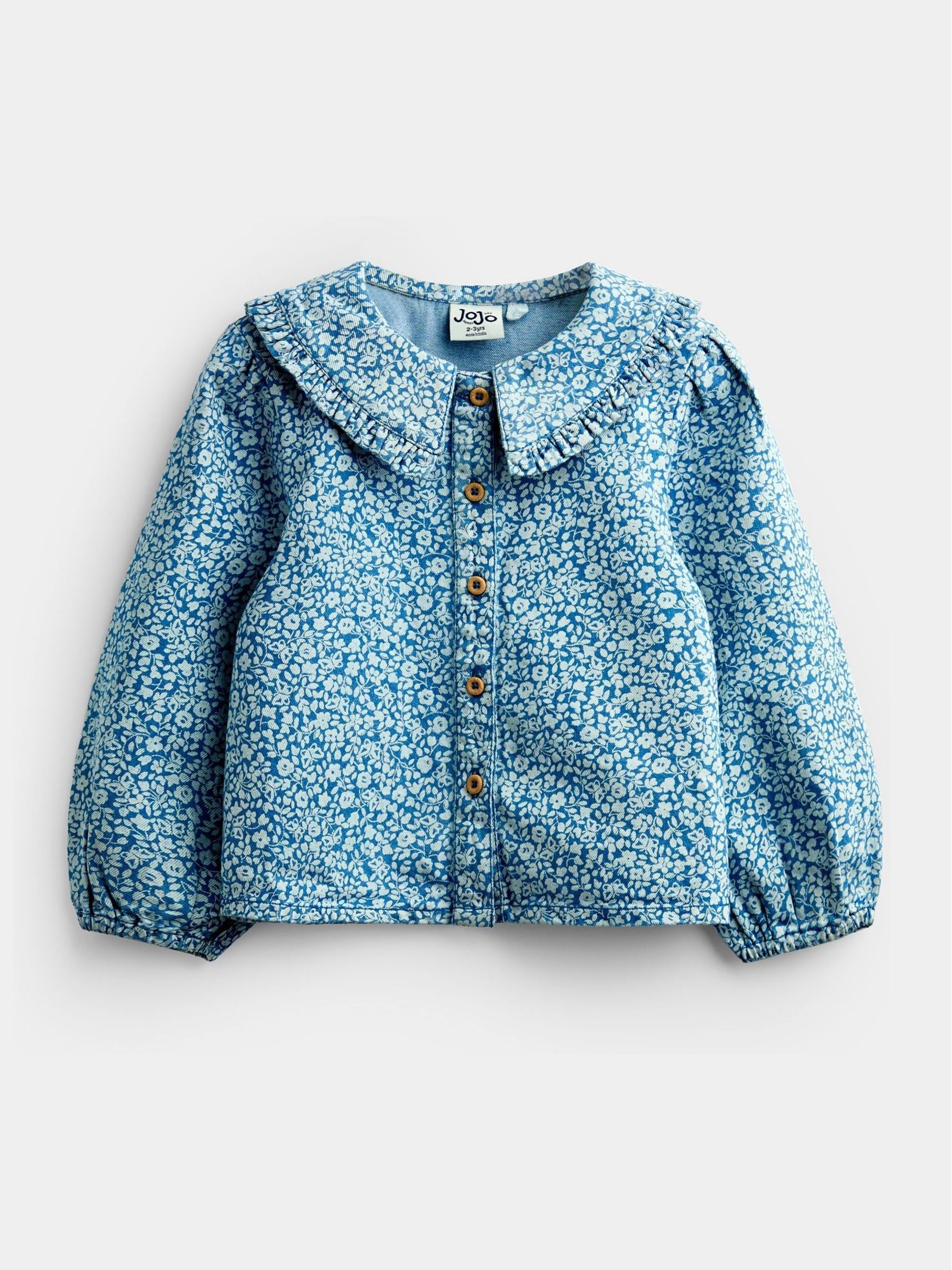 Blue Printed Shirt & Trouser Set - Image 3 of 7