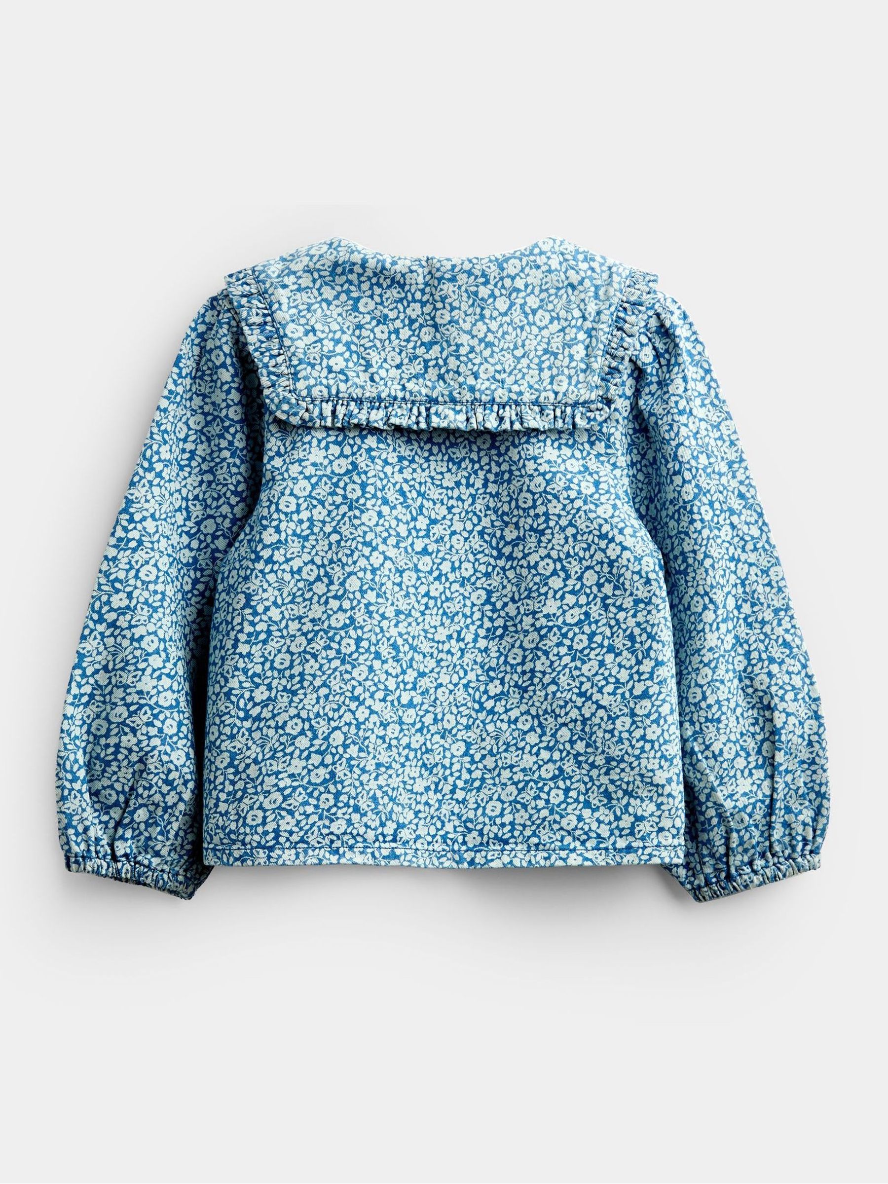 Blue Printed Shirt & Trouser Set - Image 4 of 7