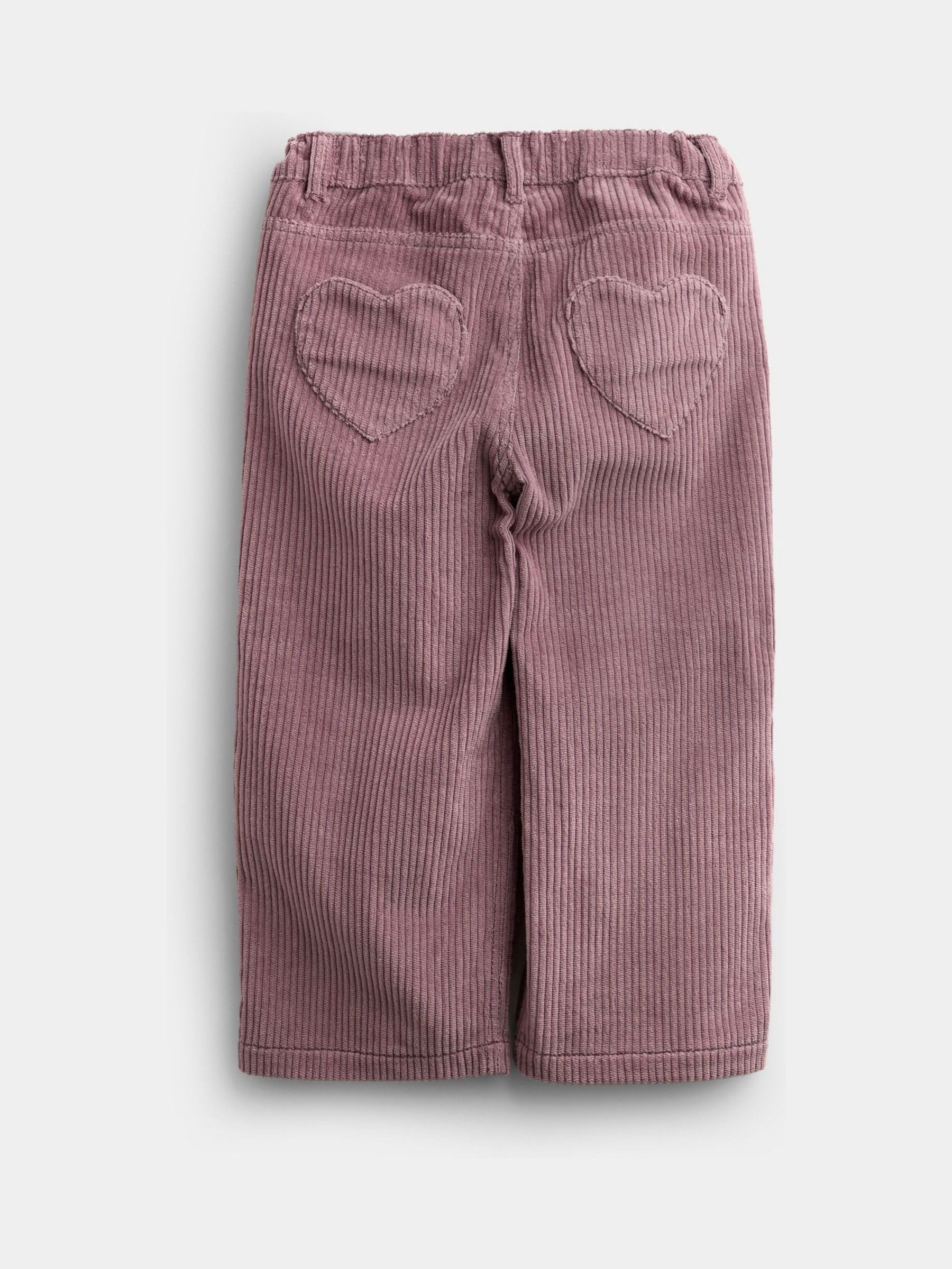 Dusky Purple Cord Heart Pocket Wide Leg Trousers - Image 2 of 4 Dusky Purple Cord Heart Pocket Wide Leg Trousers - Image 2 of 4
