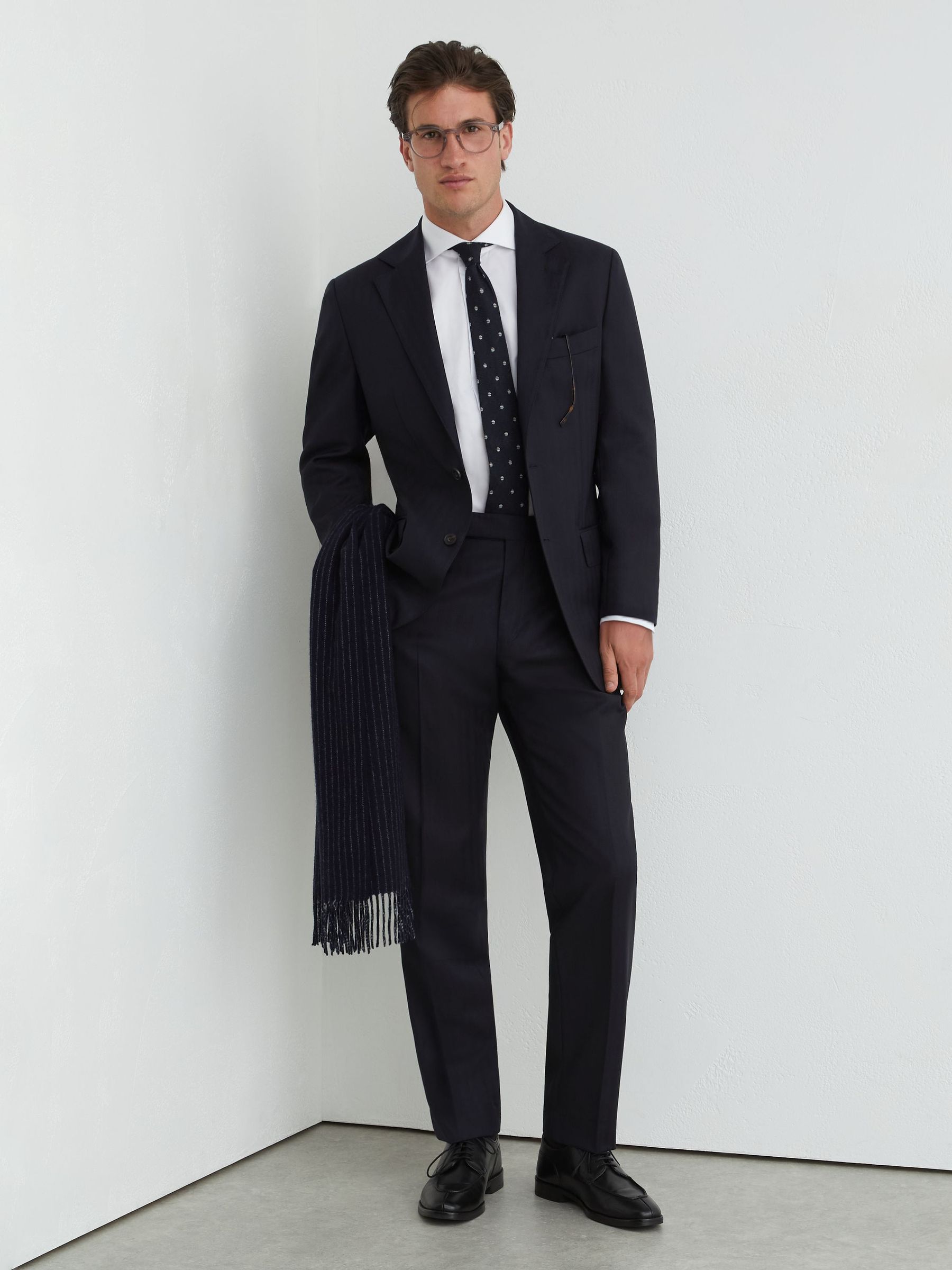 Suit Jacket in Navy - Image 3 of 10