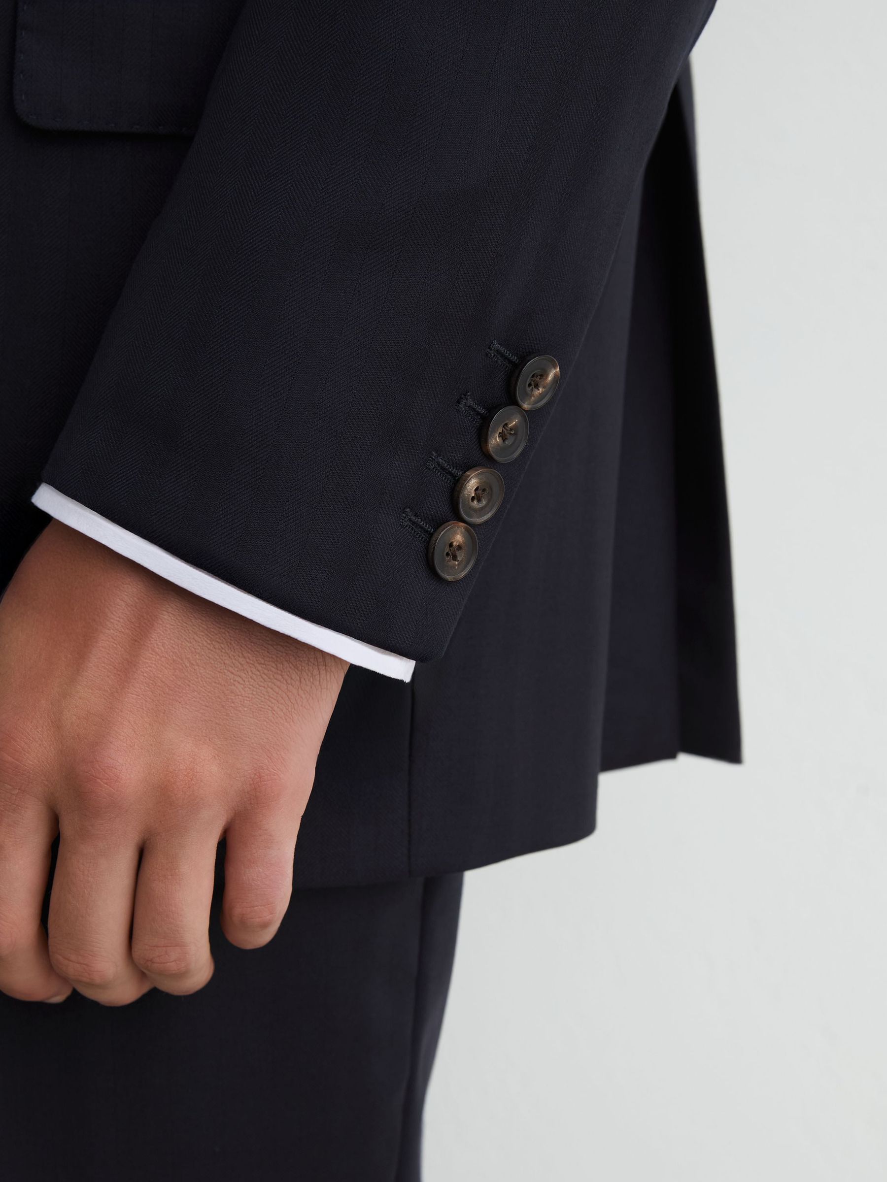Suit Jacket in Navy - Image 4 of 10