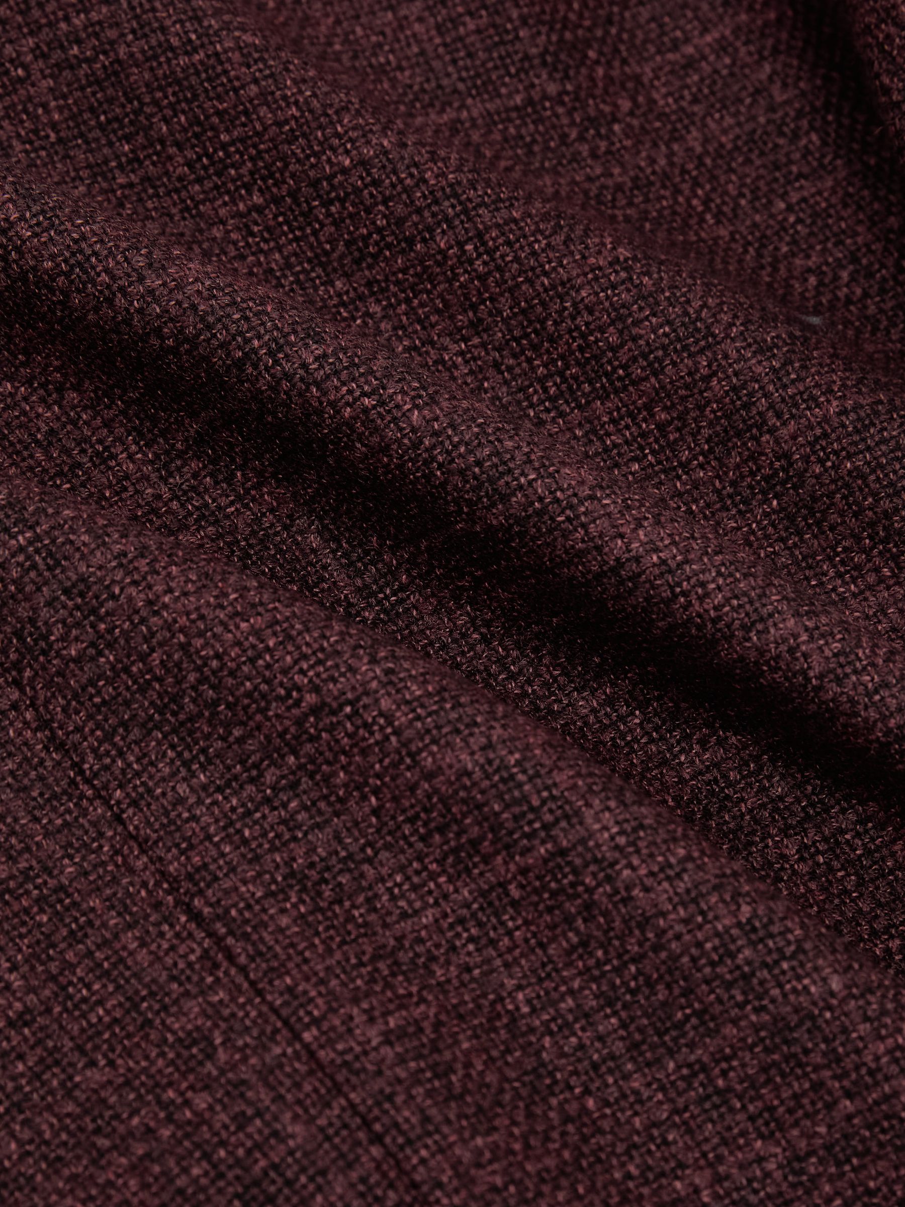 Wool Hopsack Single-Breasted Blazer Tailored-Fit in Bordeaux - Image 8 de 8