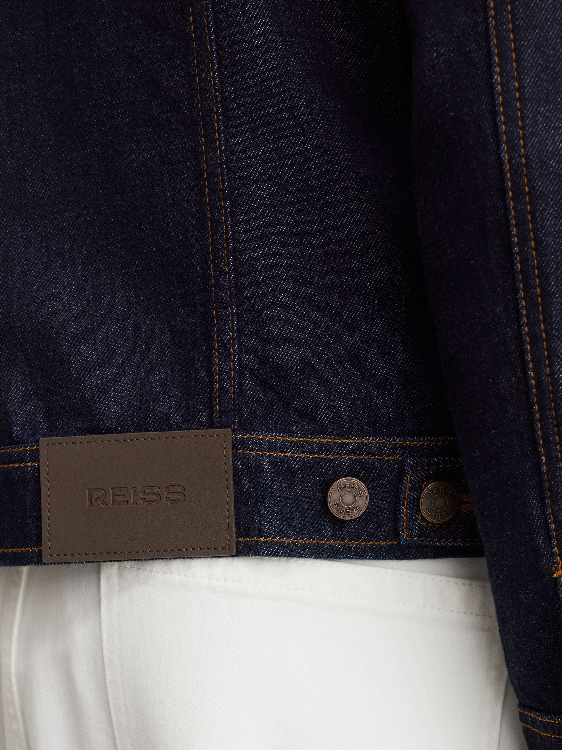 Veste en jean style camionneur indigo foncé - Image 5 de 7