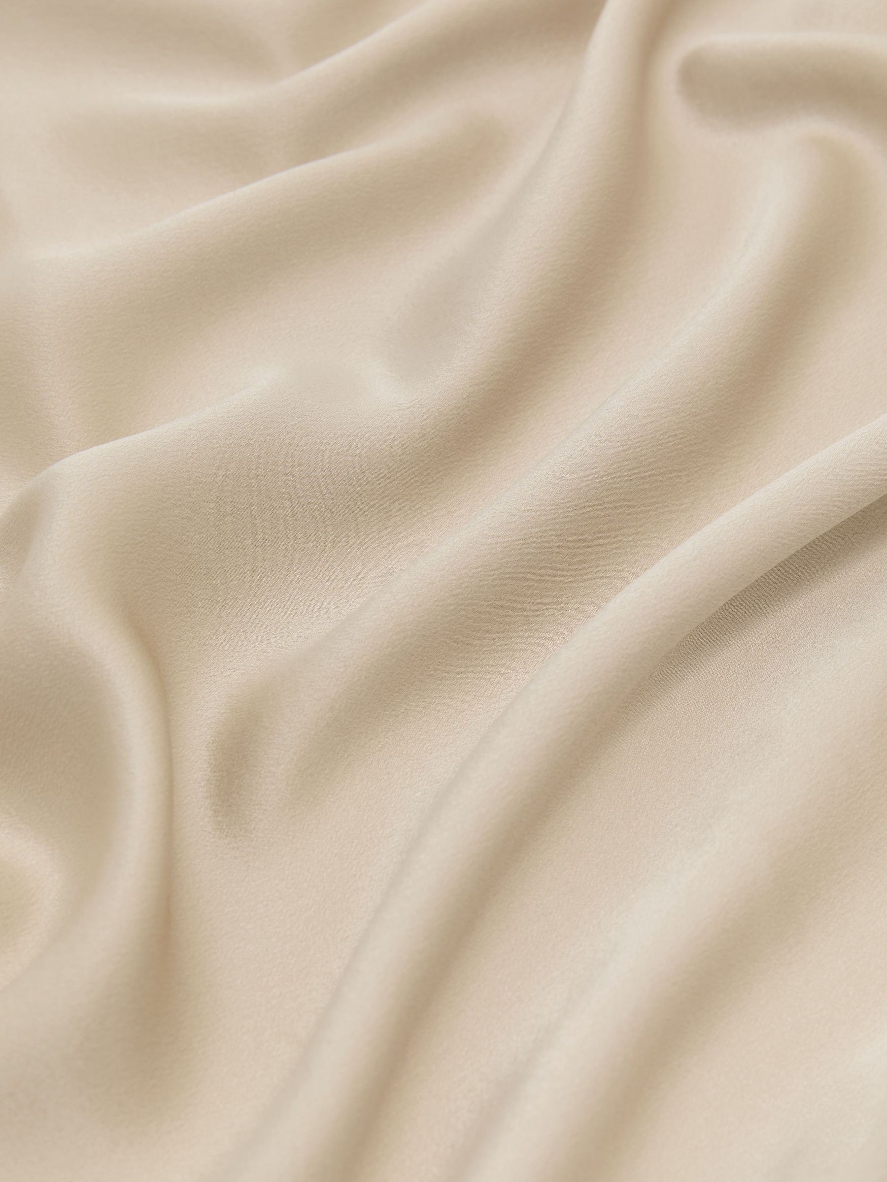Silk Draped Split-Sleeve Top in Champagne Neutral - Image 6 of 6