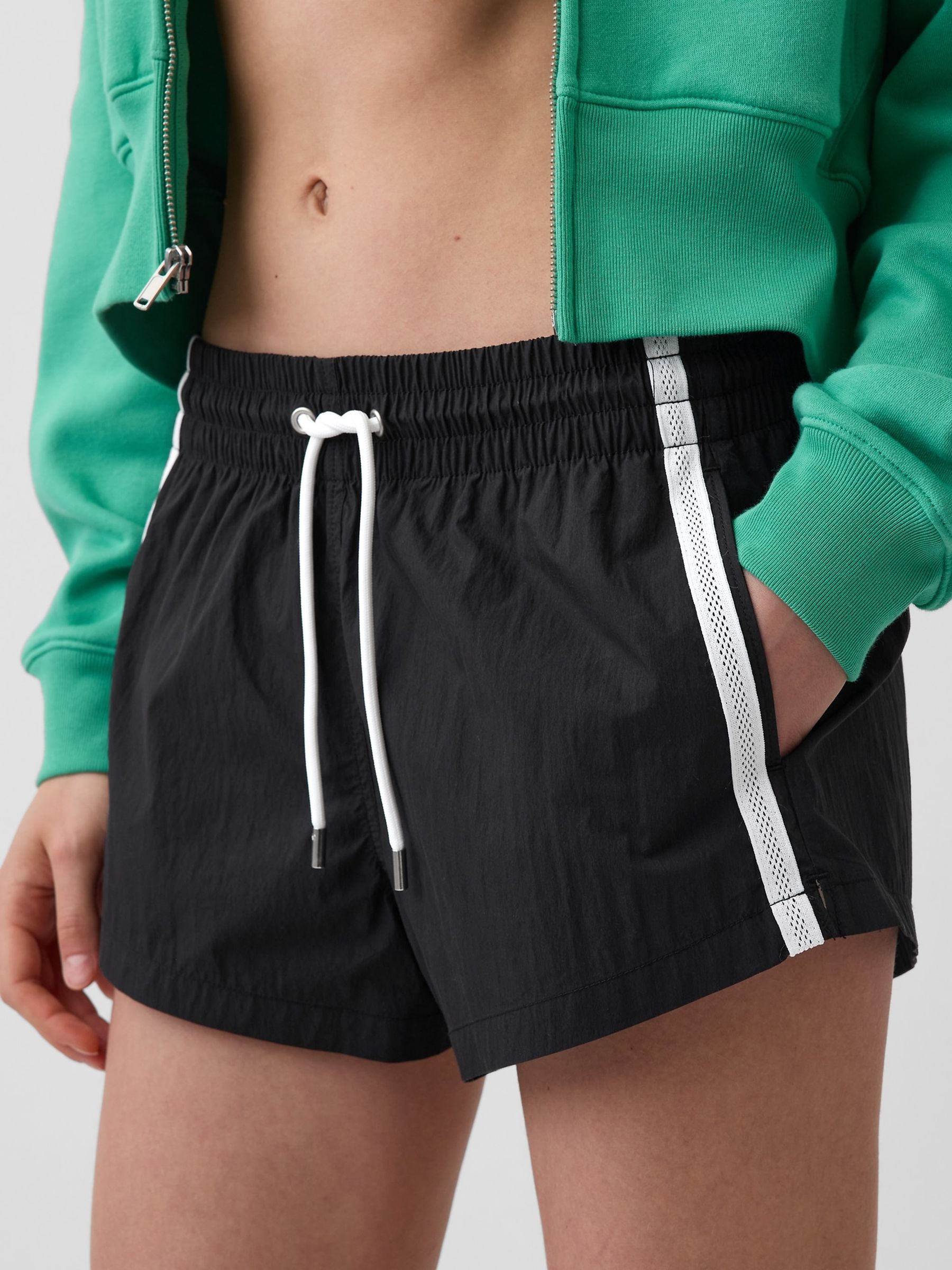Black 2.5 inch Track Shorts - Image 5 of 5