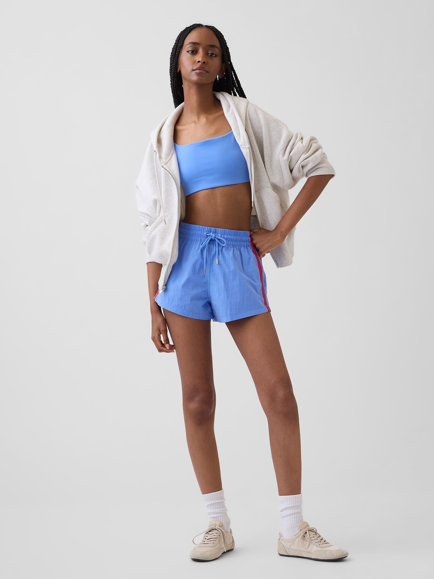 Blue 2.5 inch Track Shorts - Image 4 of 5