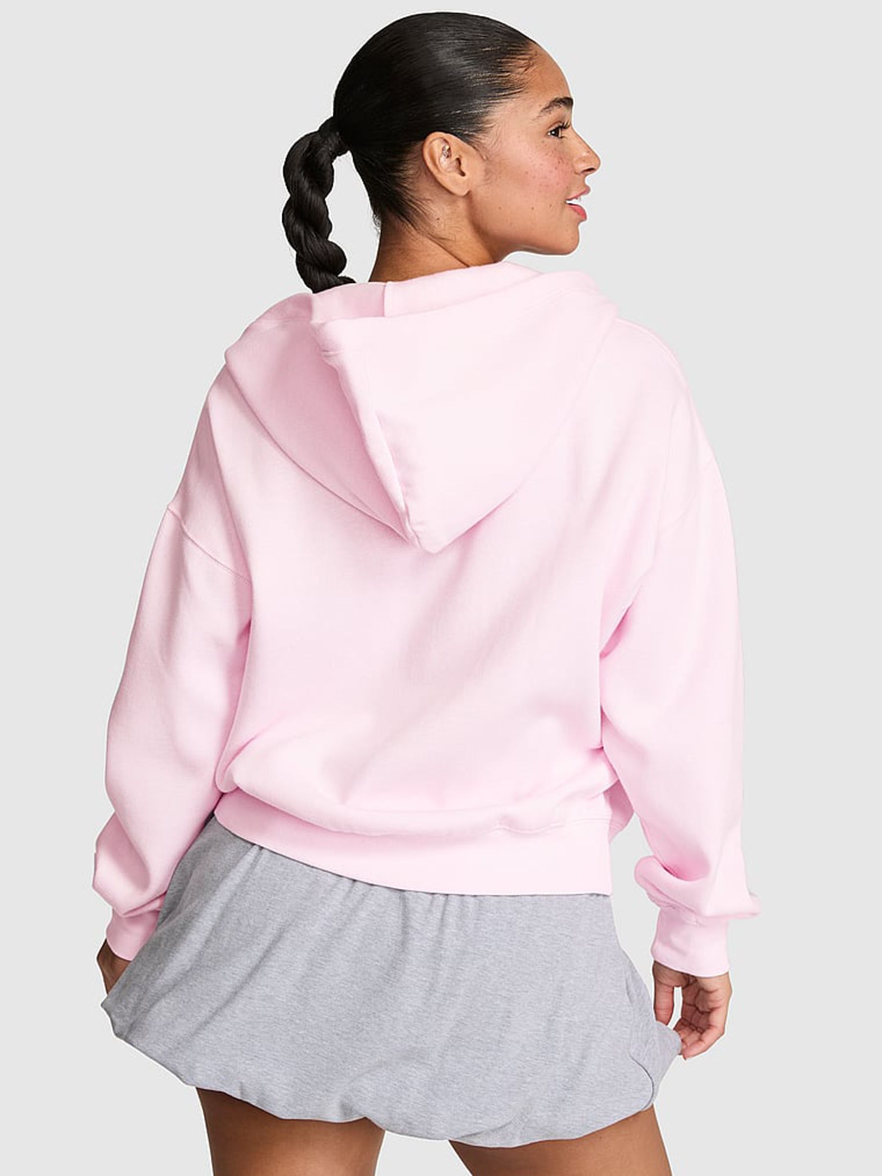 Pink Tulip Fleece Zip Up Hoodie - Image 2 of 2