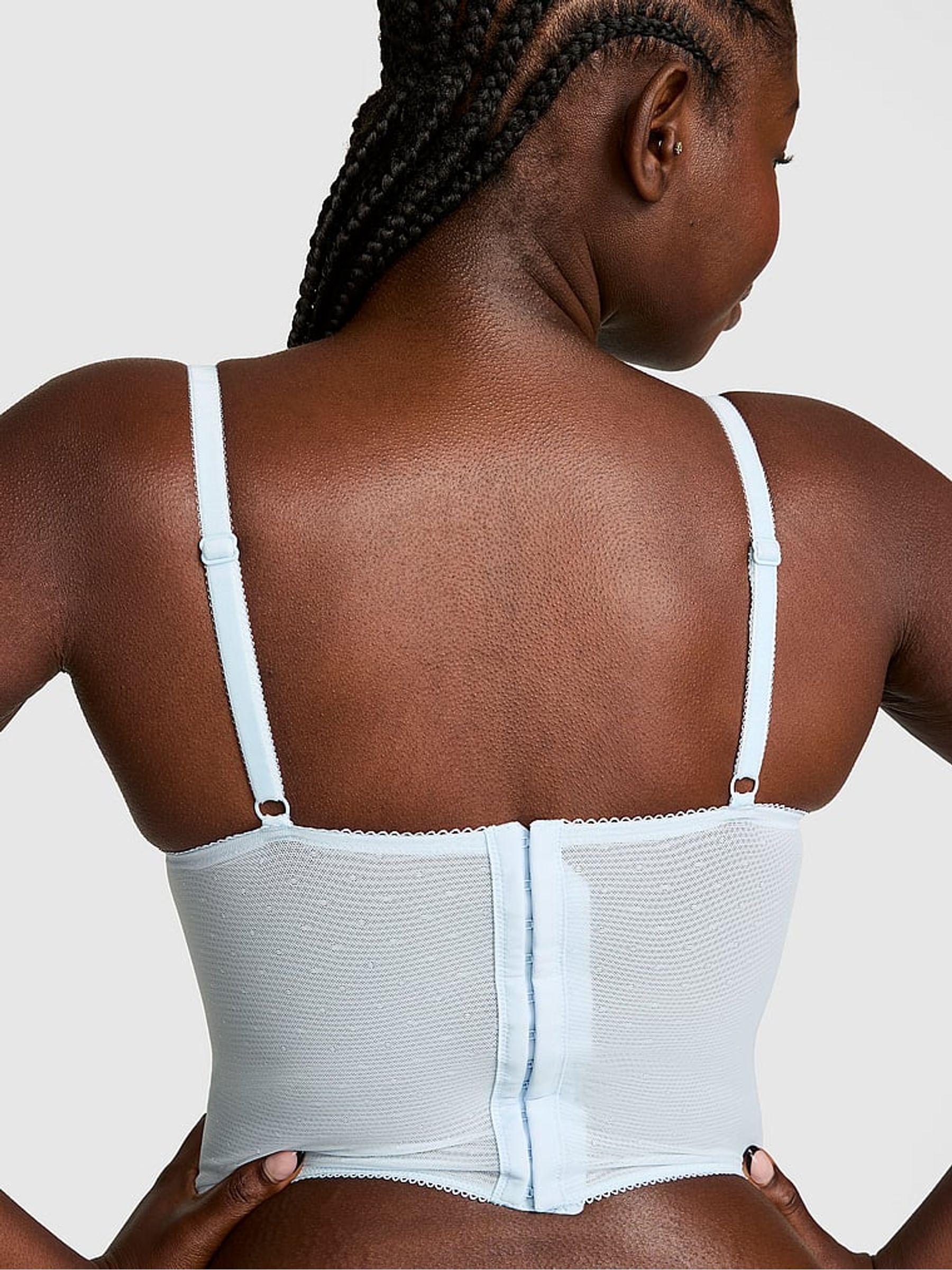Light Blue Snowflake Embroidery Corset - Image 2 of 2