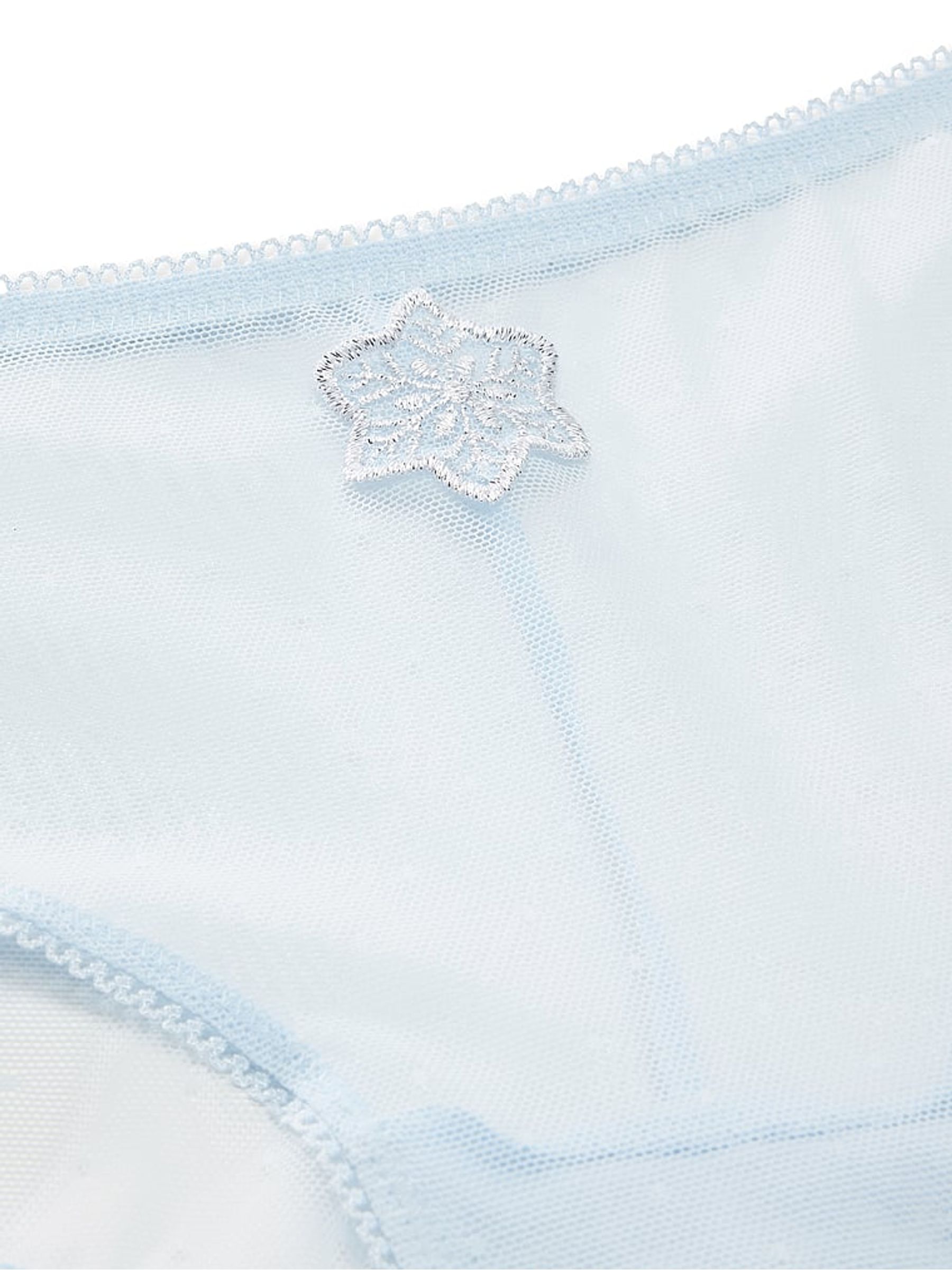 Light Blue Cheeky Snowflake Embroidery Knickers - Image 3 of 3 Light Blue Cheeky Snowflake Embroidery Knickers - Image 3 of 3