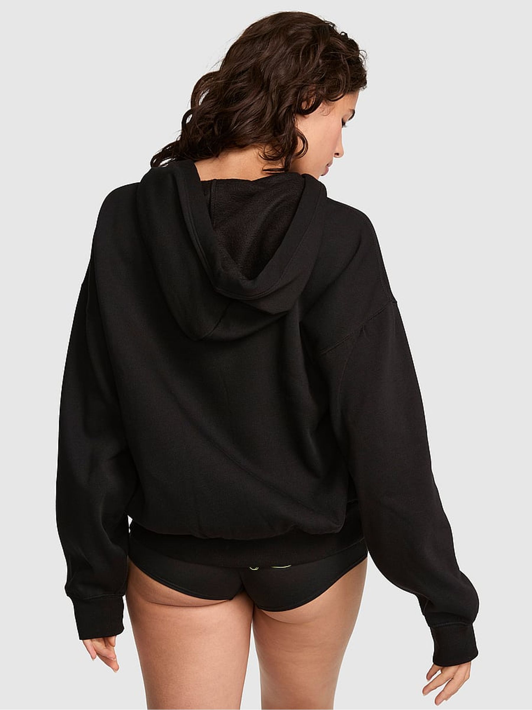 Black Halloween Fleece Zip Up Hoodie - Image 2 of 2 Black Halloween Fleece Zip Up Hoodie - Image 2 of 2