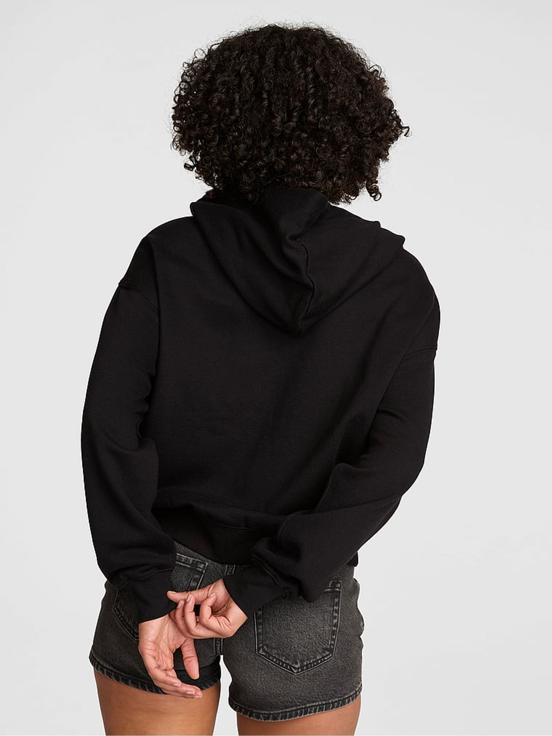 Black Fleece Zip Up Hoodie - Image 2 of 2