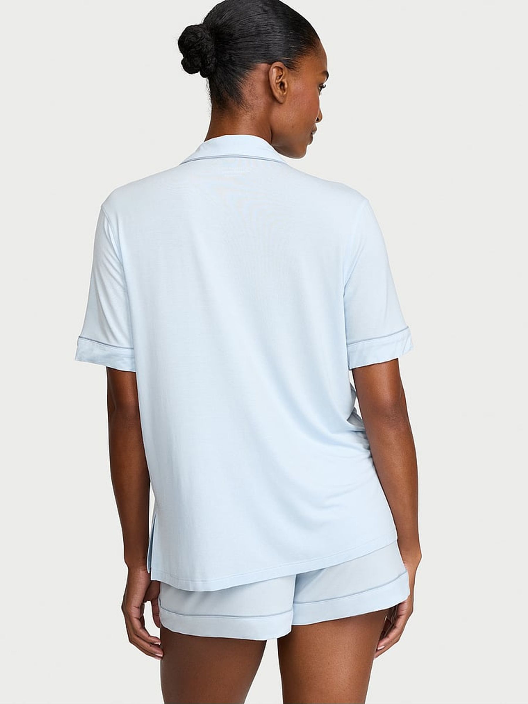 Light Blue Modal Short Pyjamas Set - Image 2 of 2