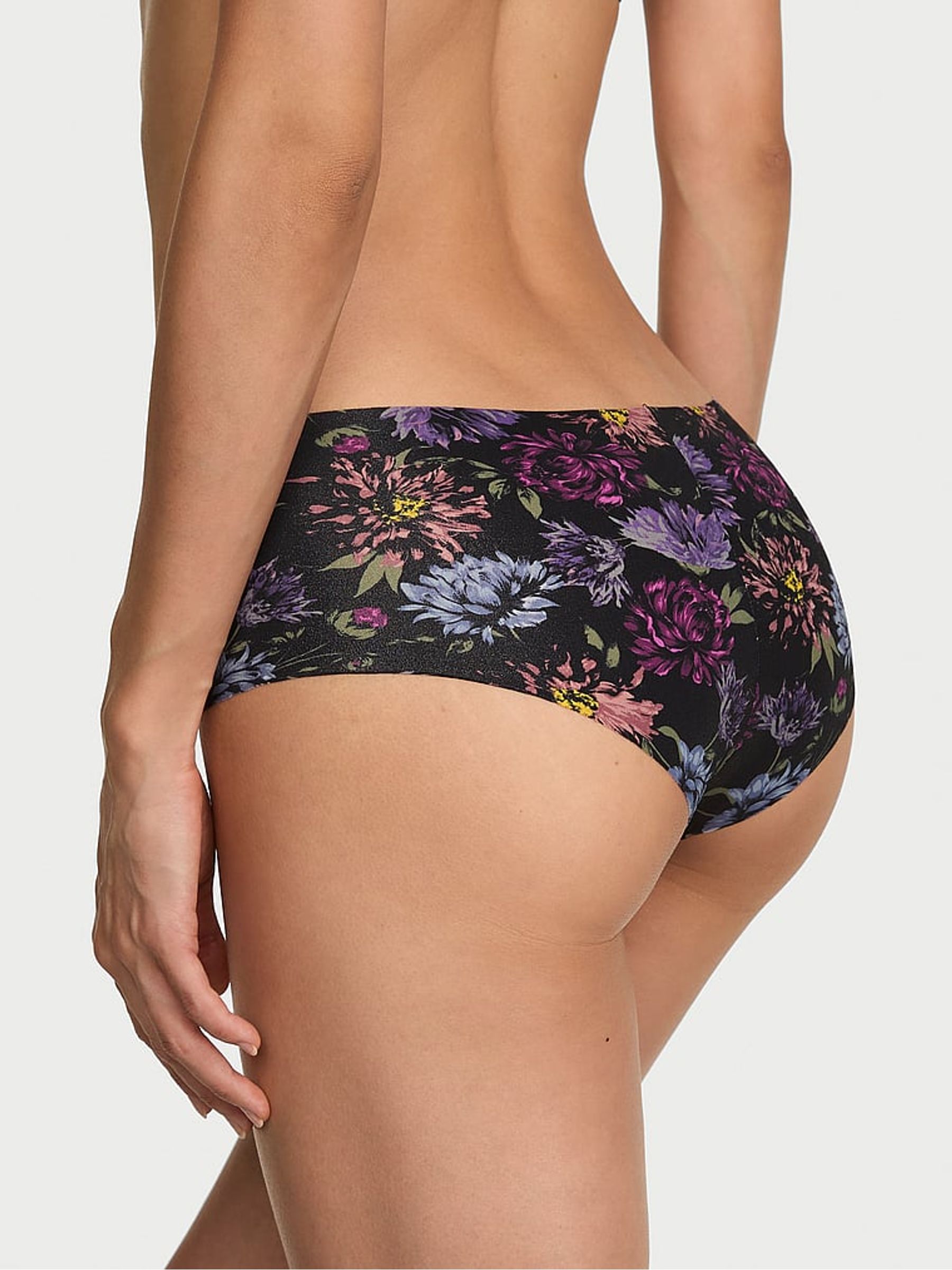 Black Floral Cheeky Knickers - Image 2 of 2