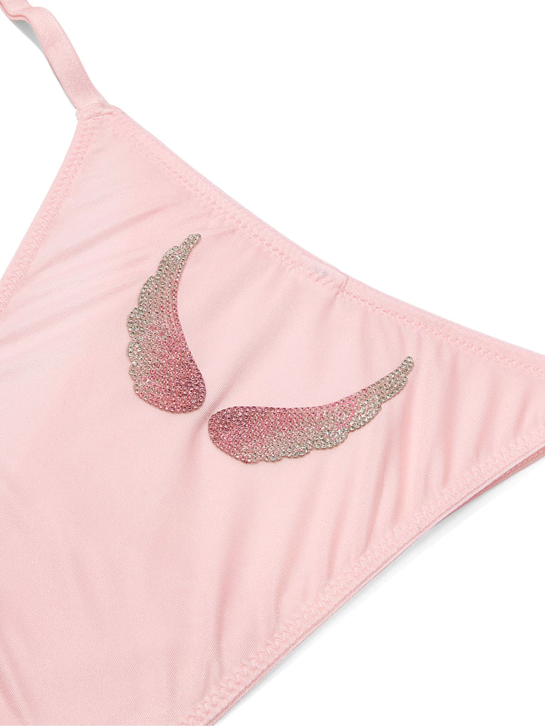 Pretty Blossom Pink Brazilian Shine Angel Knickers - Image 4 of 4 Pretty Blossom Pink Brazilian Shine Angel Knickers - Image 4 of 4
