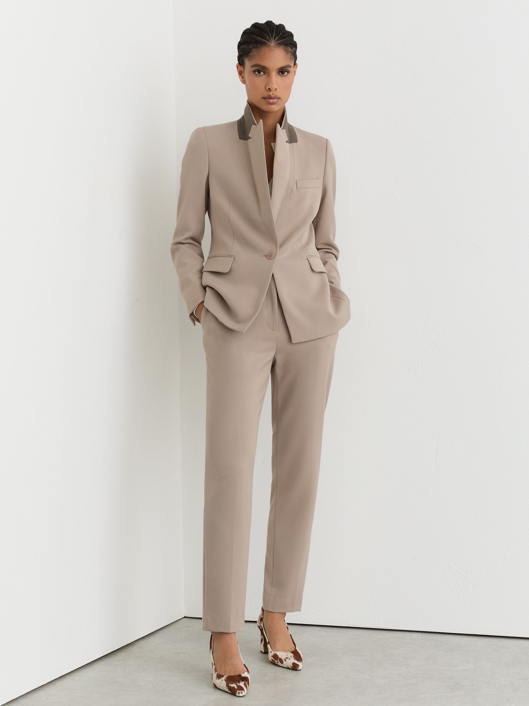 Slim-Fit Suit Trousers in Stone Neutral - Image 6 of 8