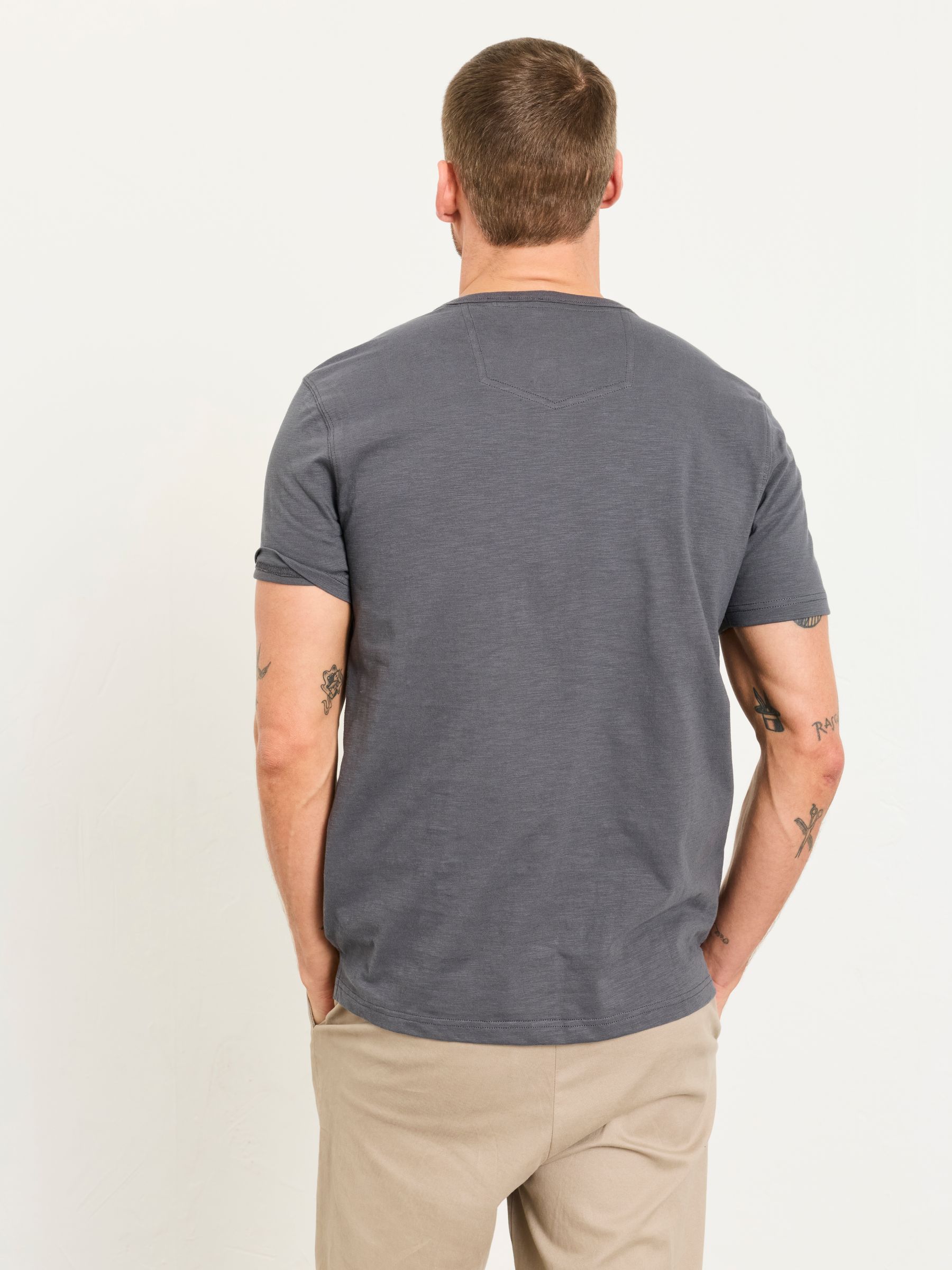 Washed Black Short Sleeve Woodside Henley - Image 2 of 6