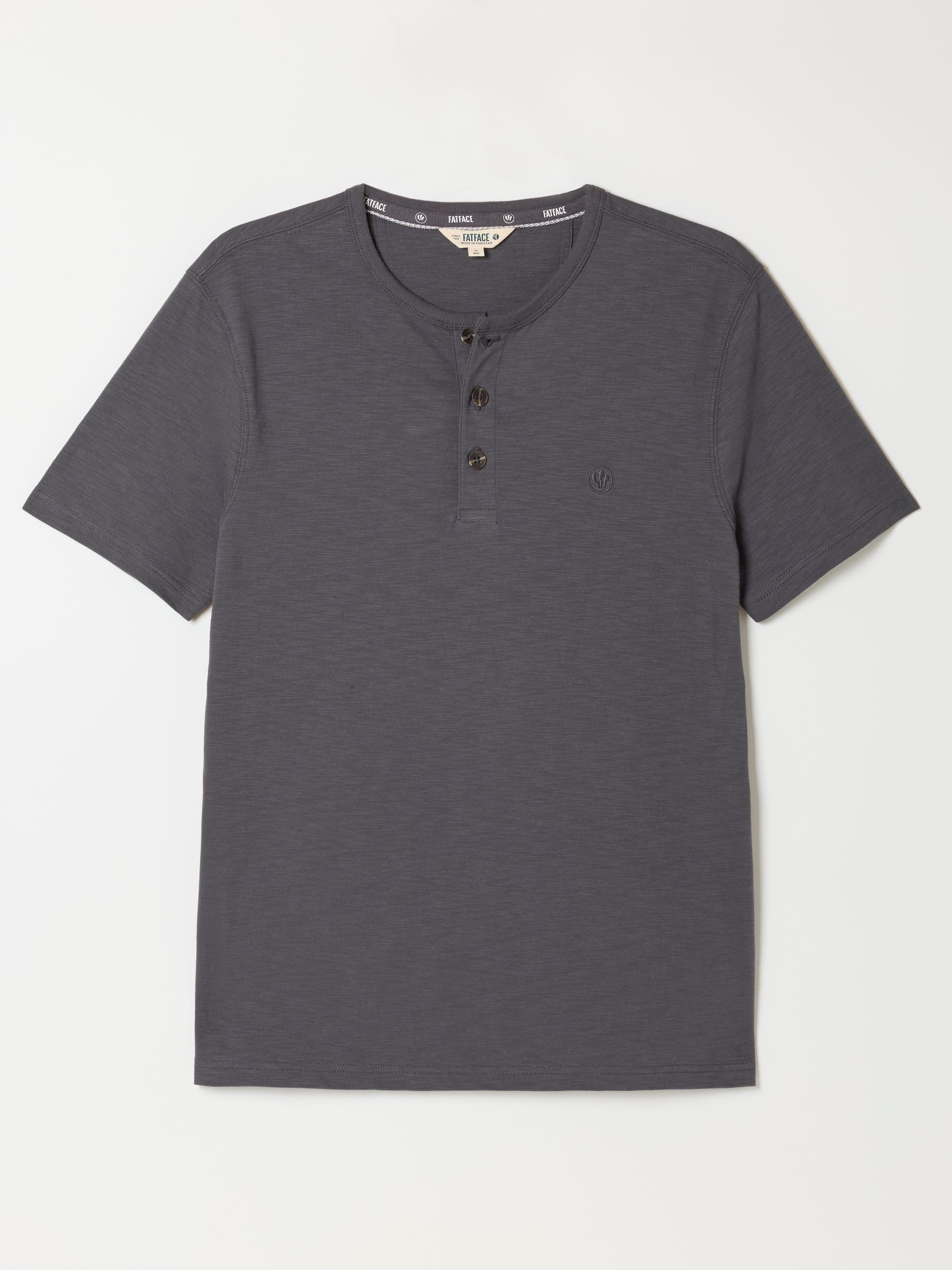 Washed Black Short Sleeve Woodside Henley - Image 6 of 6 Washed Black Short Sleeve Woodside Henley - Image 6 of 6