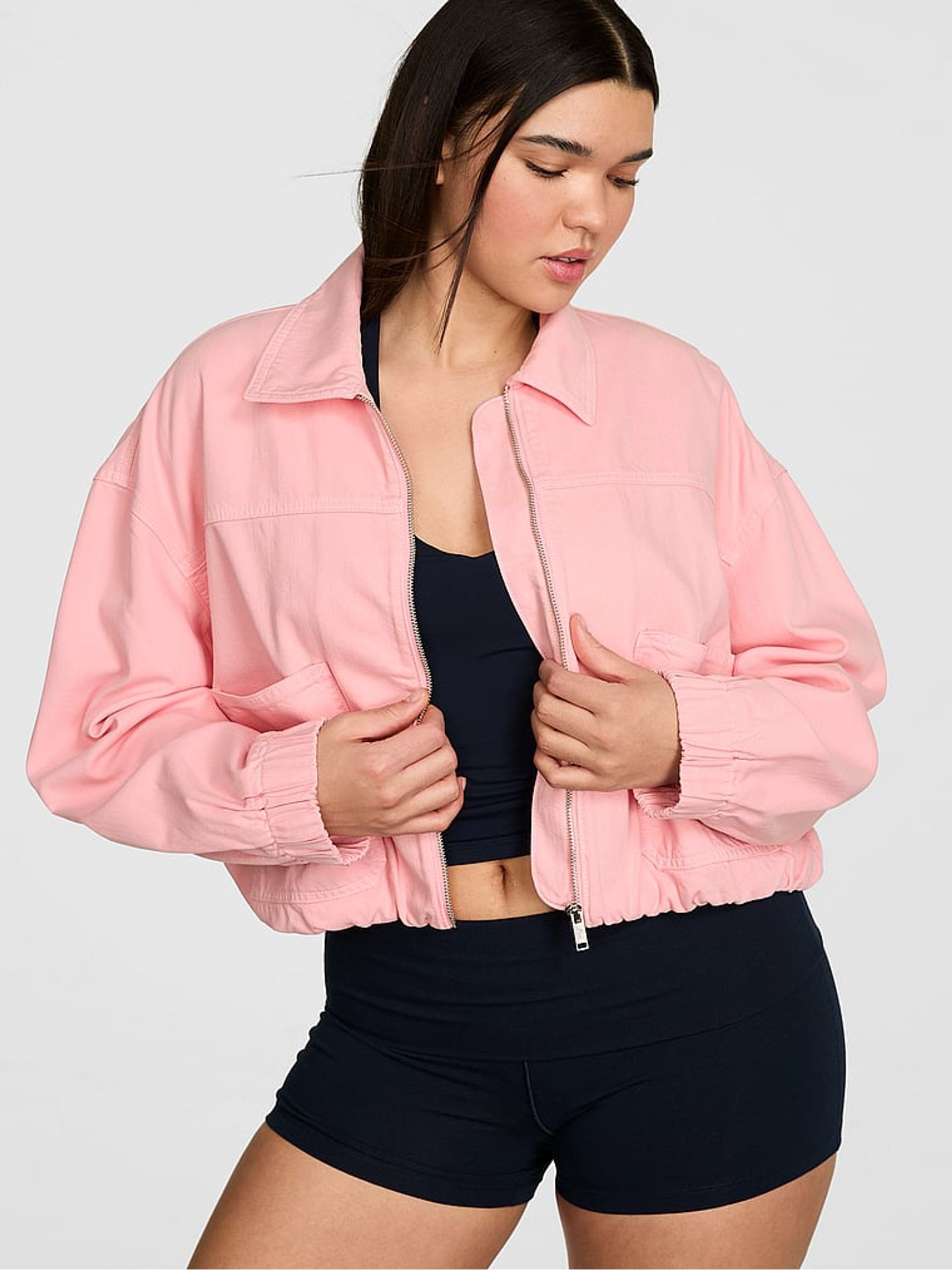 Dollhouse Pink Bubble Hem Jacket - Image 1 of 3