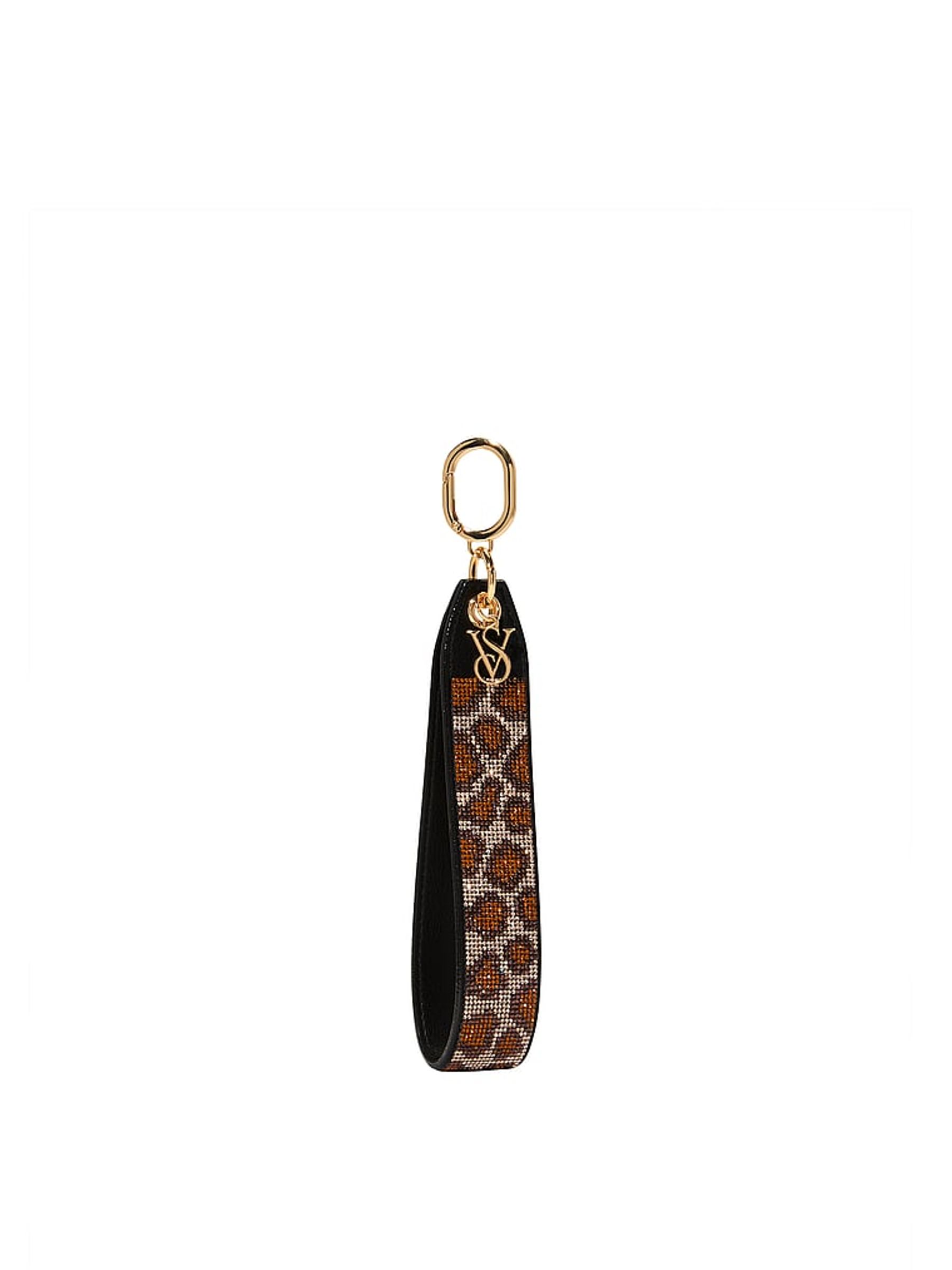 Leopard Brown Wristlet Strap Keychain - Image 1 of 2 Leopard Brown Wristlet Strap Keychain - Image 1 of 2