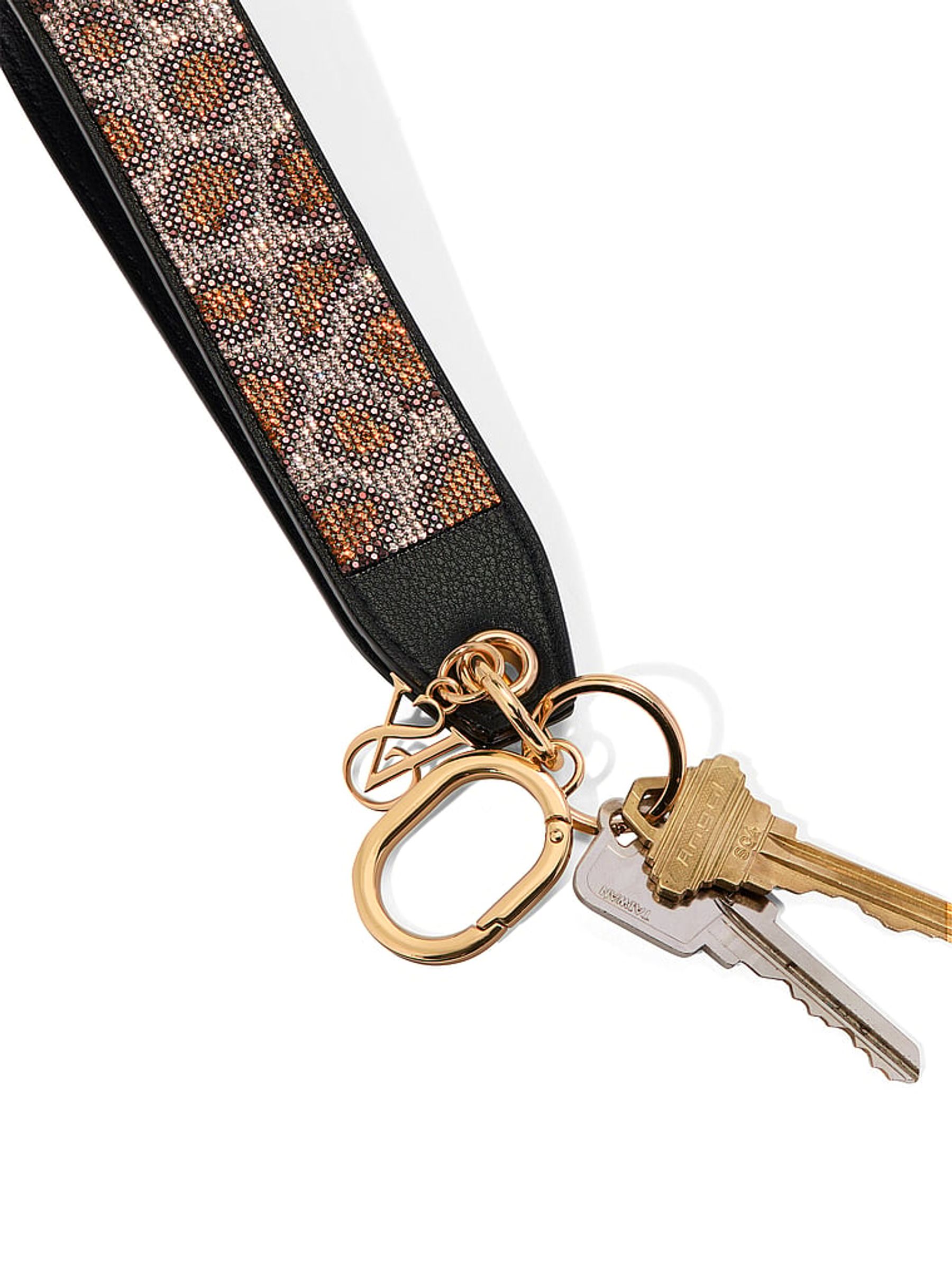 Leopard Brown Wristlet Strap Keychain - Image 2 of 2