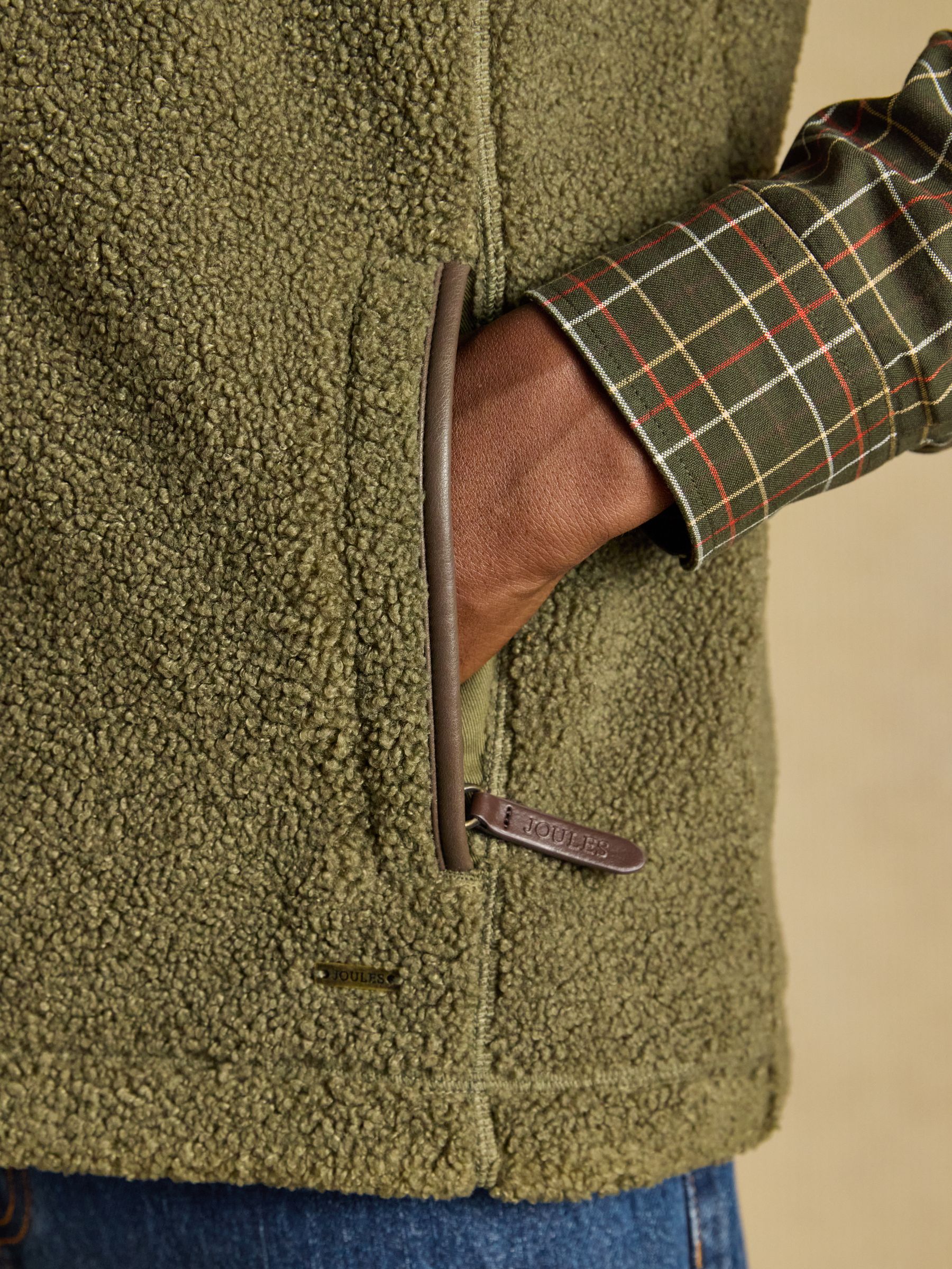 Green Heritage Borg Fleece Gilet - Image 5 of 11