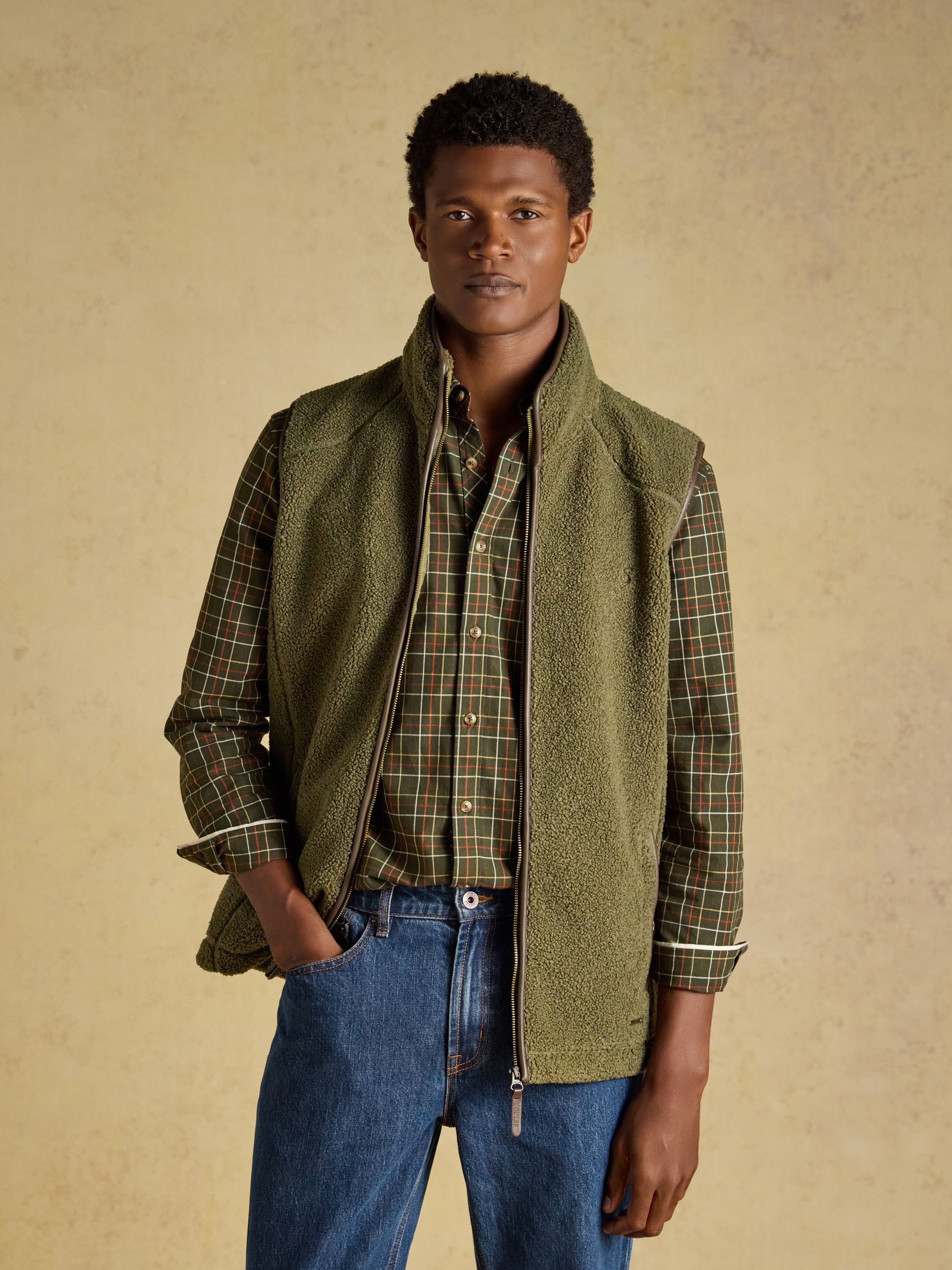 Green Heritage Borg Fleece Gilet - Image 8 of 11
