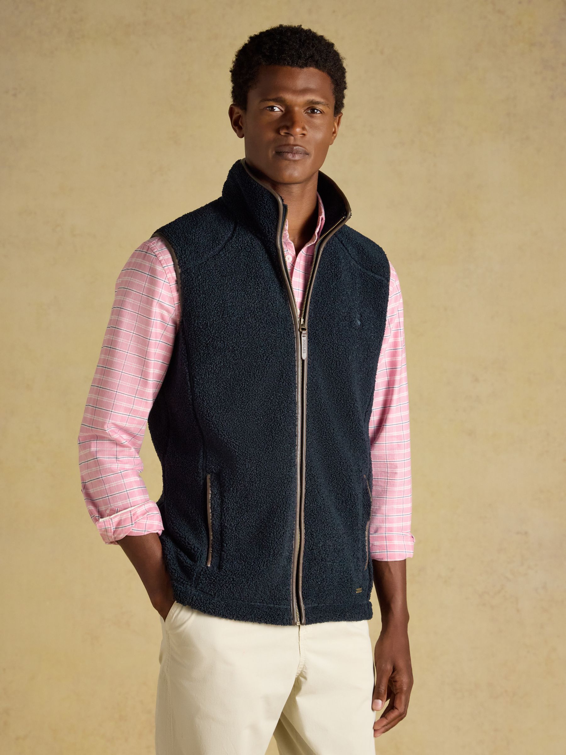 Navy Heritage Borg Fleece Gilet - Image 1 of 10