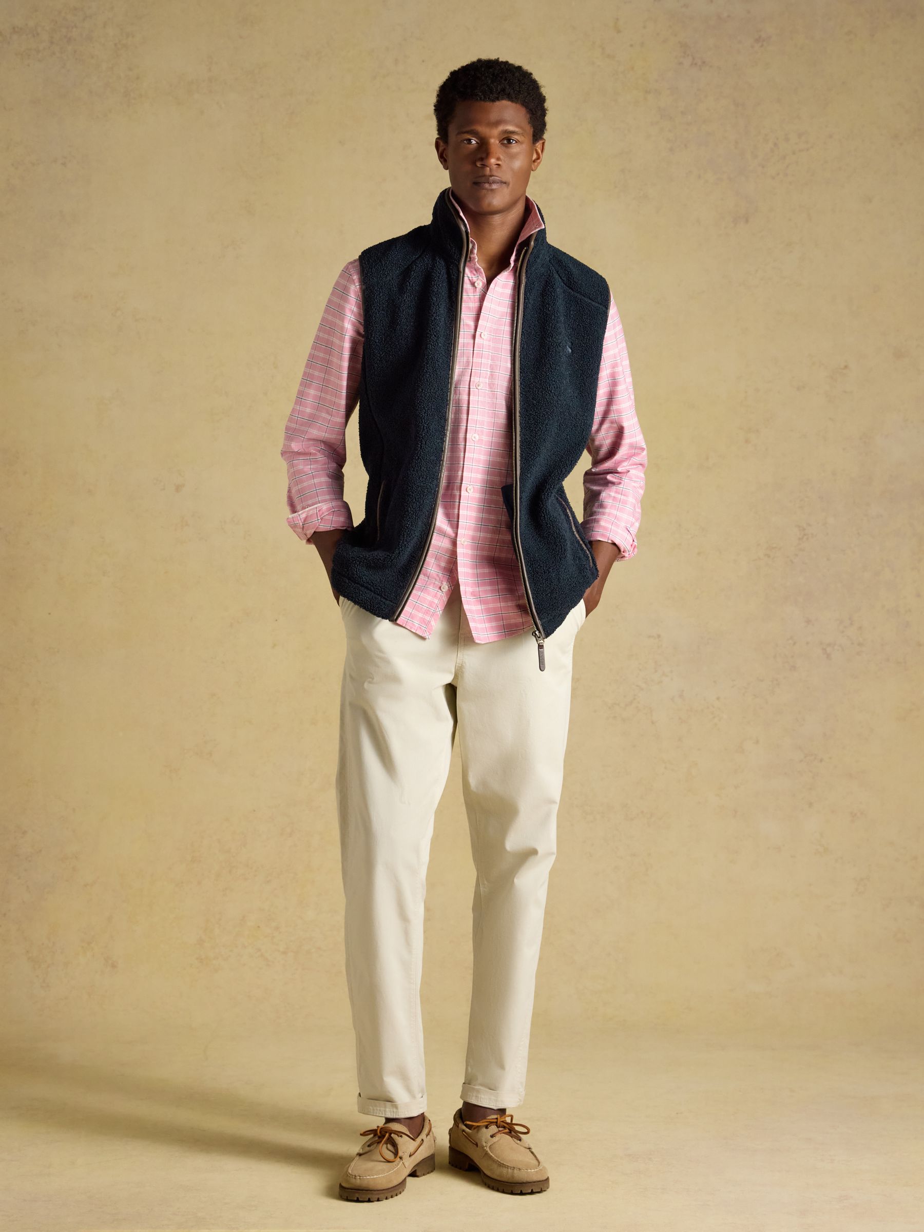 Navy Heritage Borg Fleece Gilet - Image 3 of 10