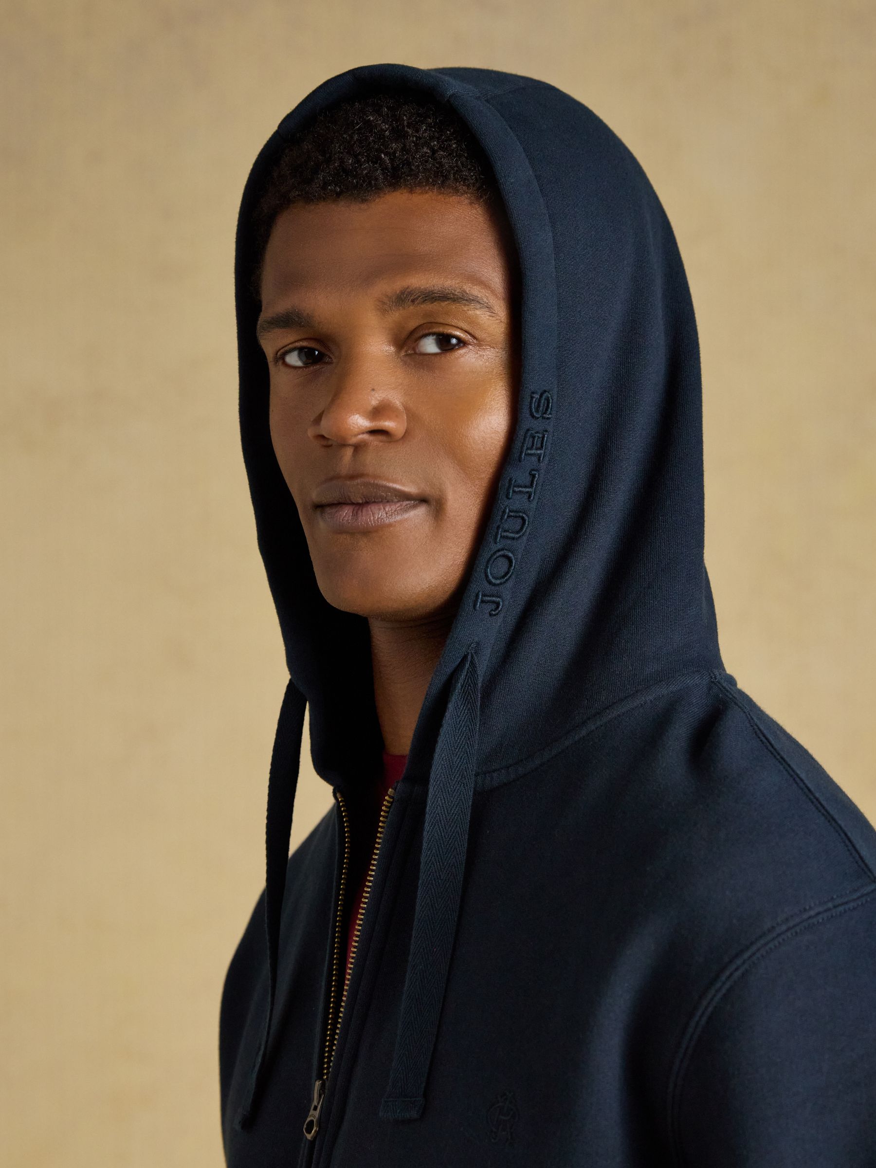 Navy Zip Through Hoodie - Image 3 of 7