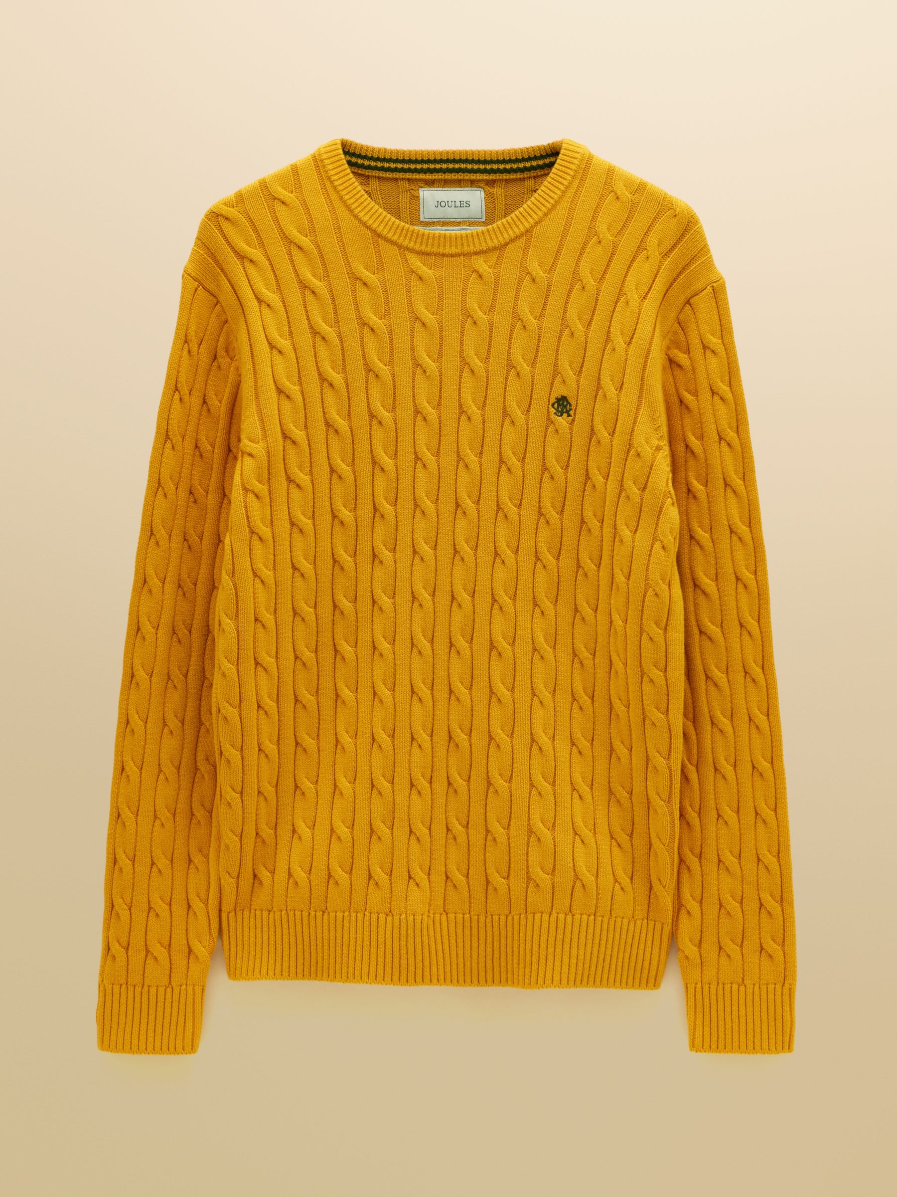 Yellow Cable Crew Jumper - Image 8 of 8