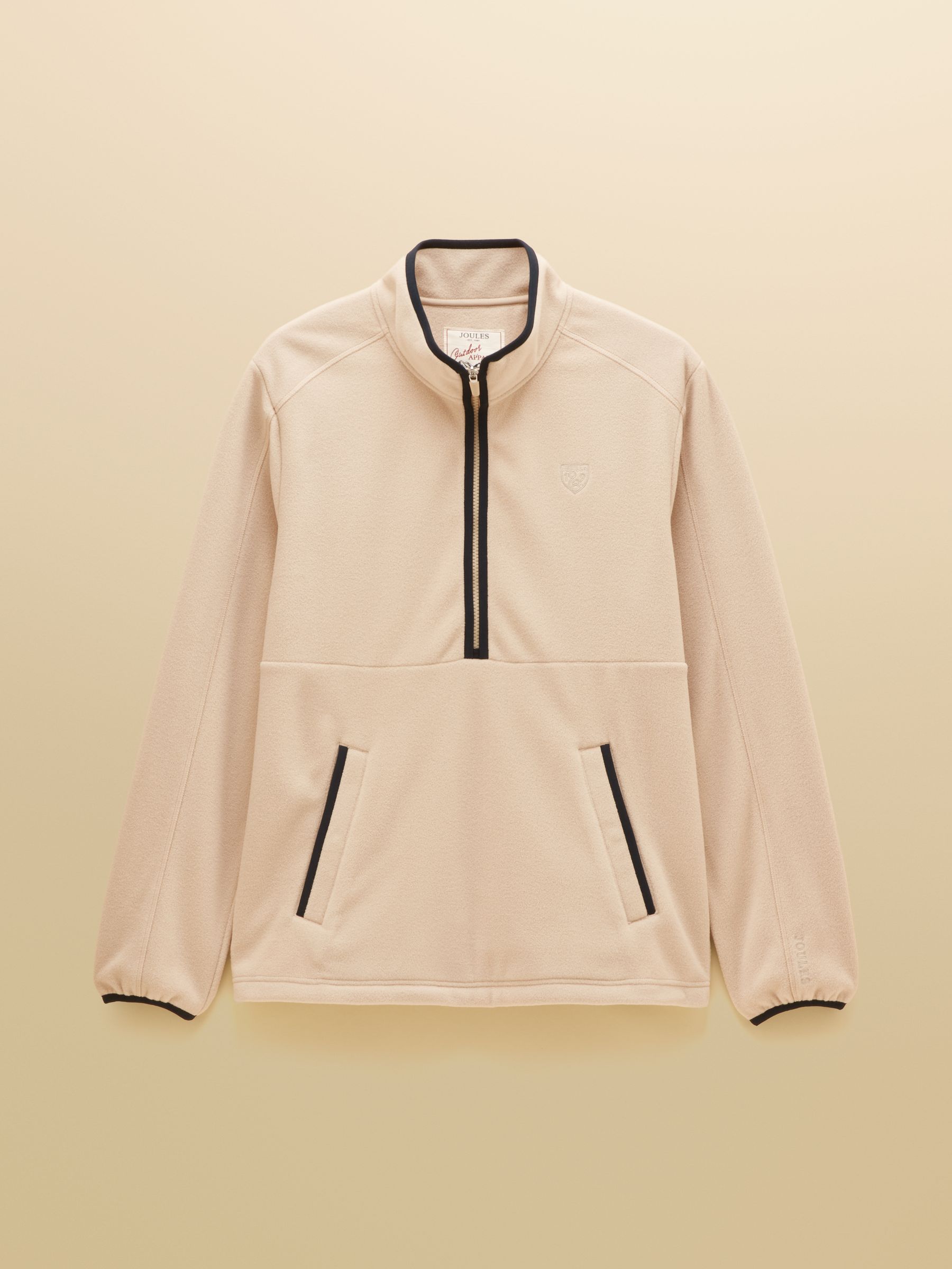 Cream Lightweight Half Zip Fleece - Image 10 of 10