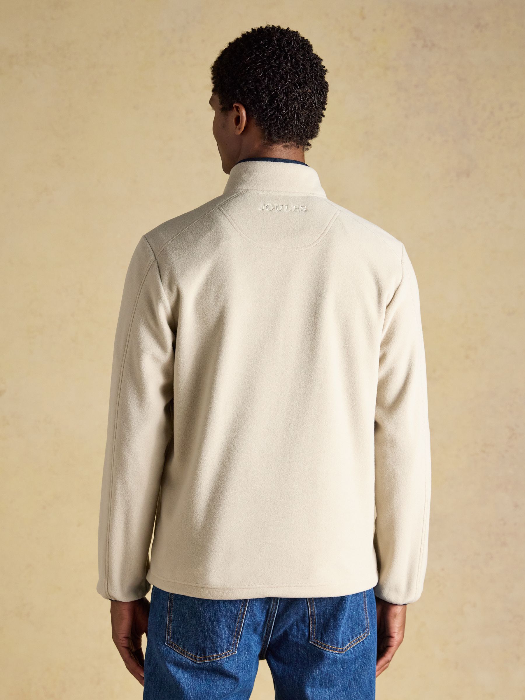 Cream Lightweight Half Zip Fleece - Image 4 of 10