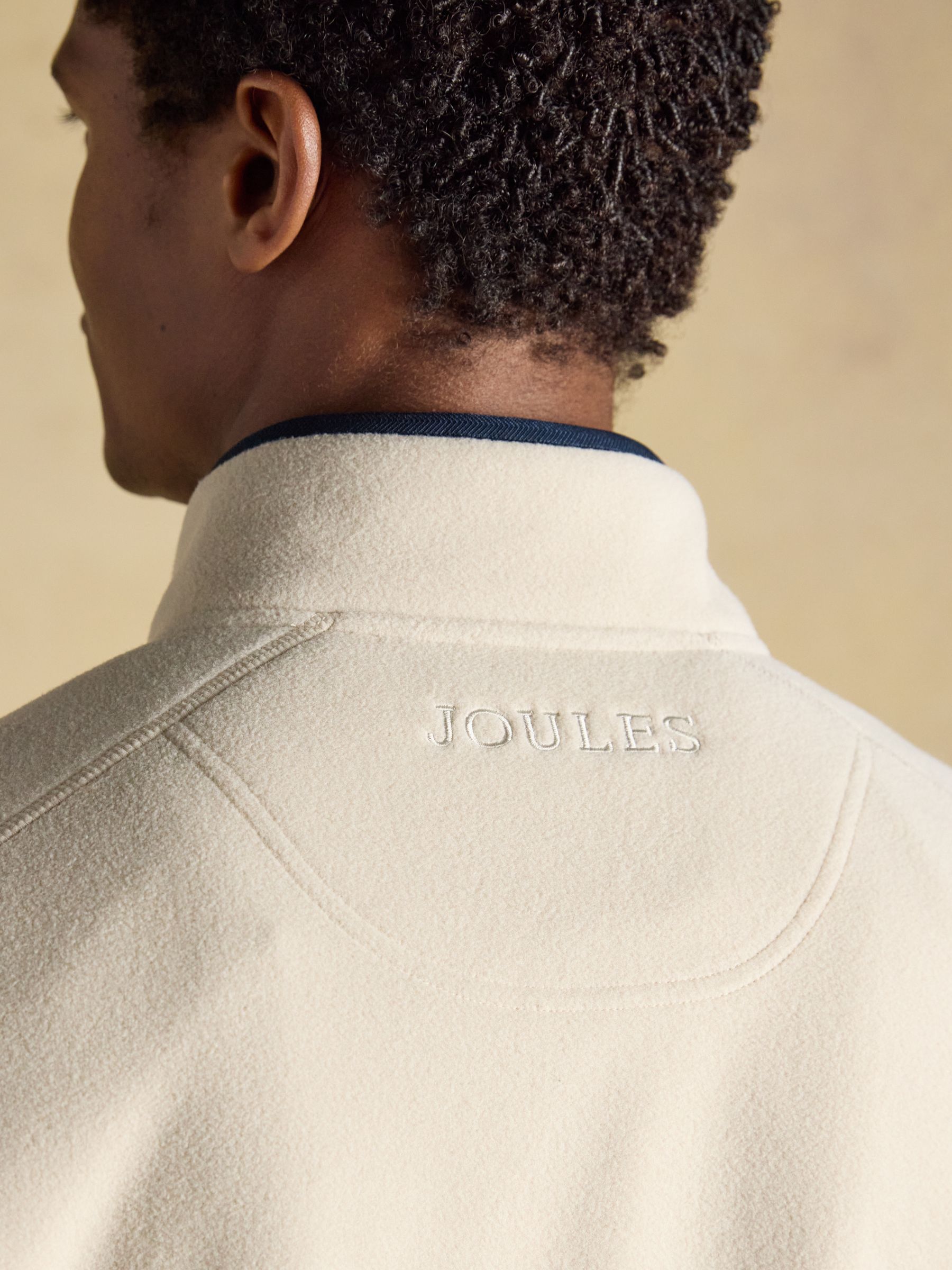 Cream Lightweight Half Zip Fleece - Image 9 of 10