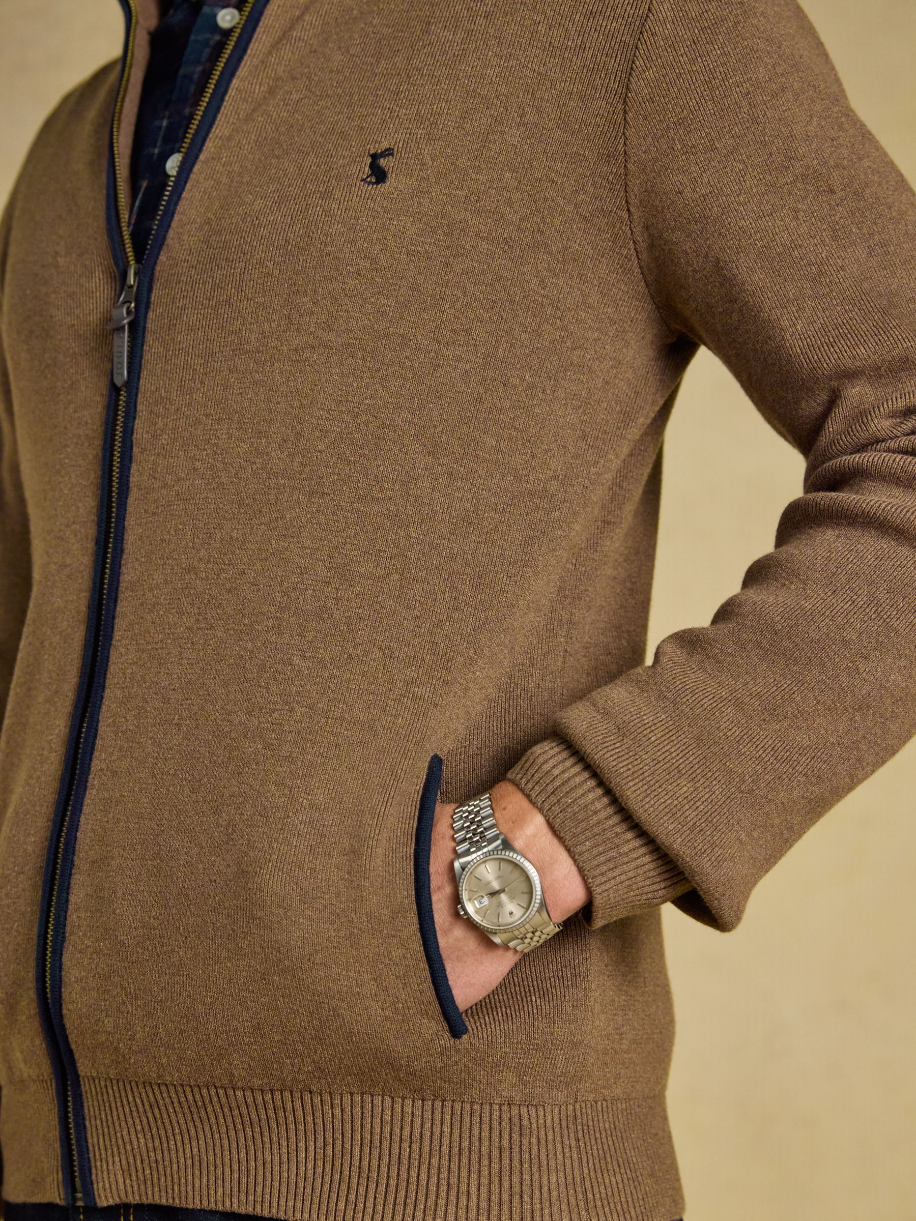 Hillside Brown Knitted Cardigan - Image 4 of 7