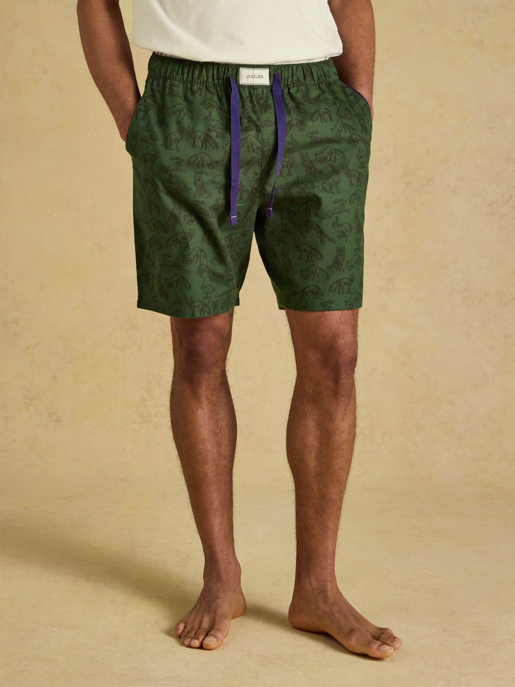 Dozer Green & Ecru Short Pyjama Set - Image 4 of 13