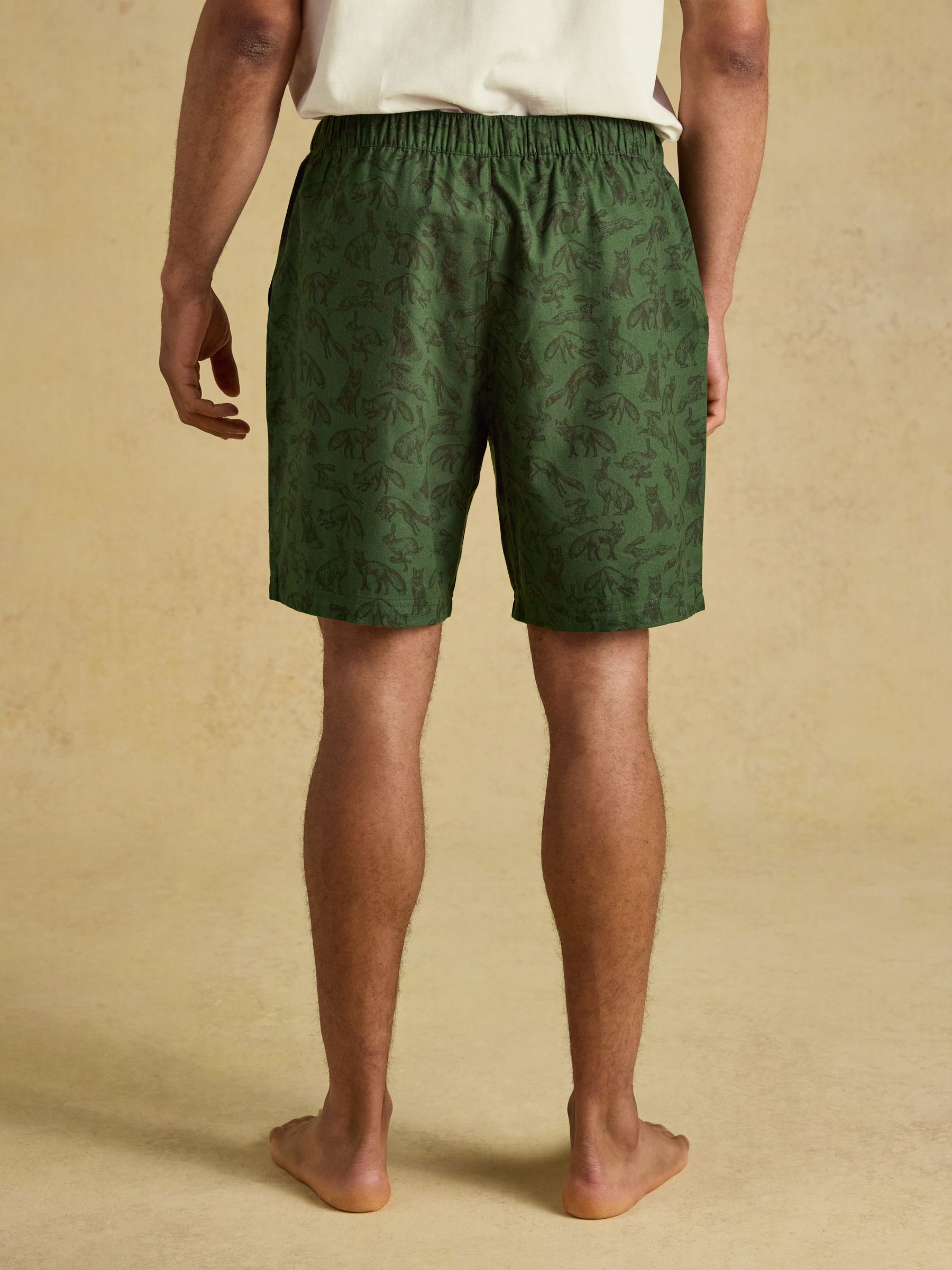 Dozer Green & Ecru Short Pyjama Set - Image 5 of 13